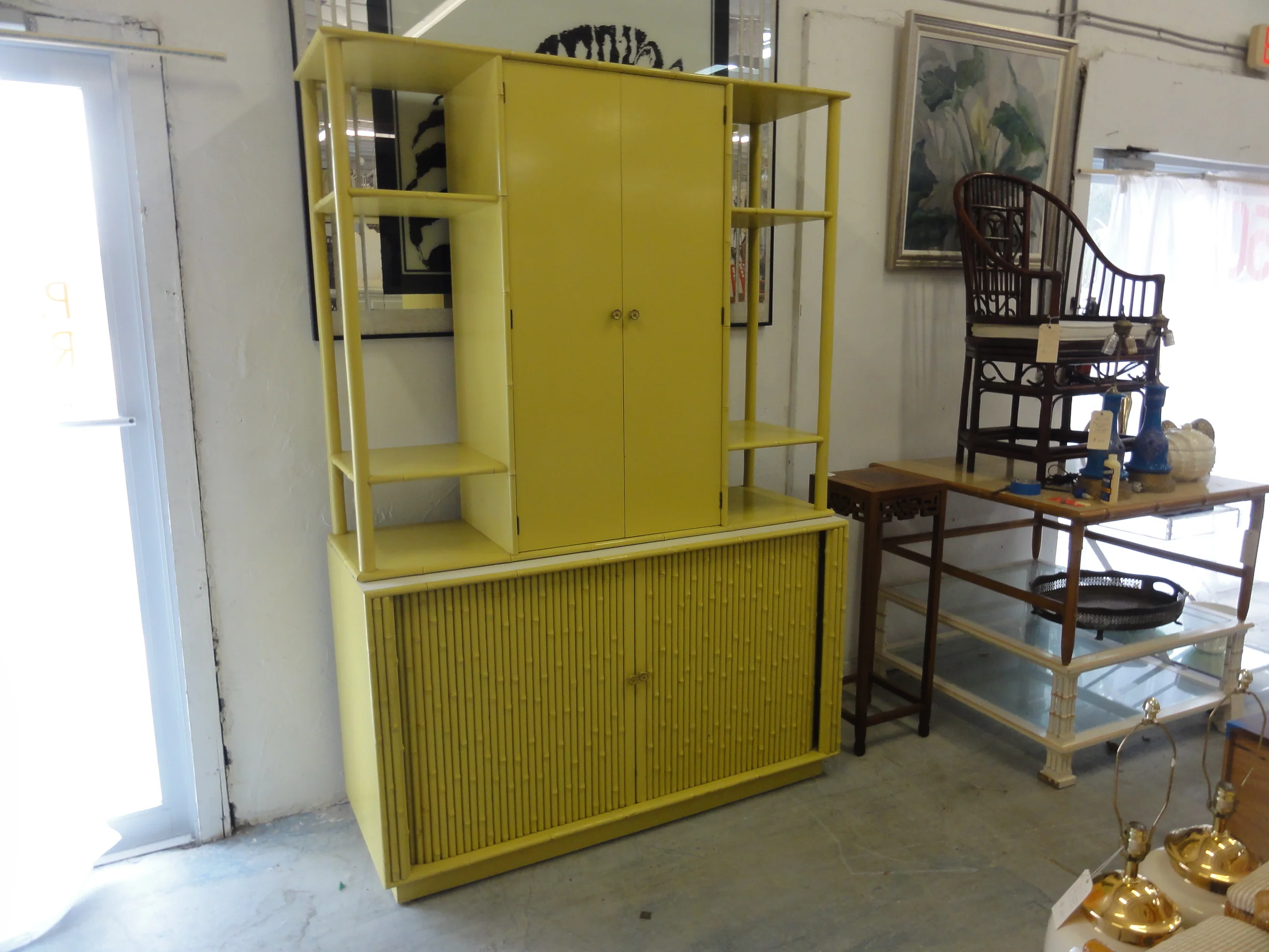 50's Ficks Reed Faux Bamboo Bar - Image 5