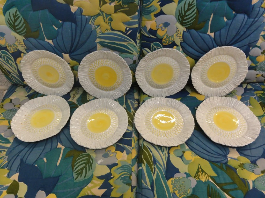 8 Italian Meiselma k/ 2093 Imports Daisy Plates - Image 6