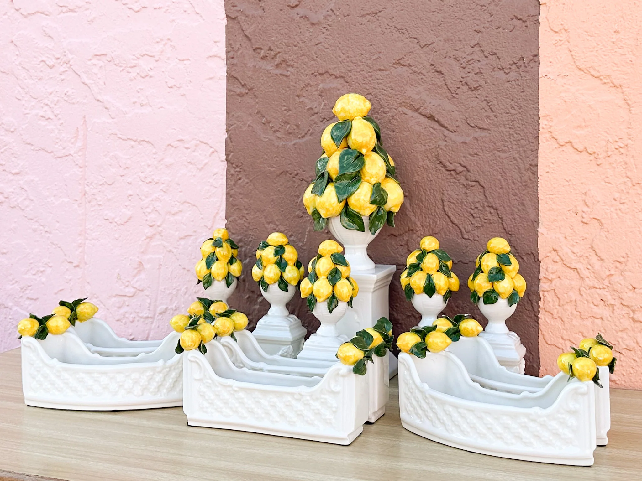 Adorable Italian Lemon Topiary Set - Image 2