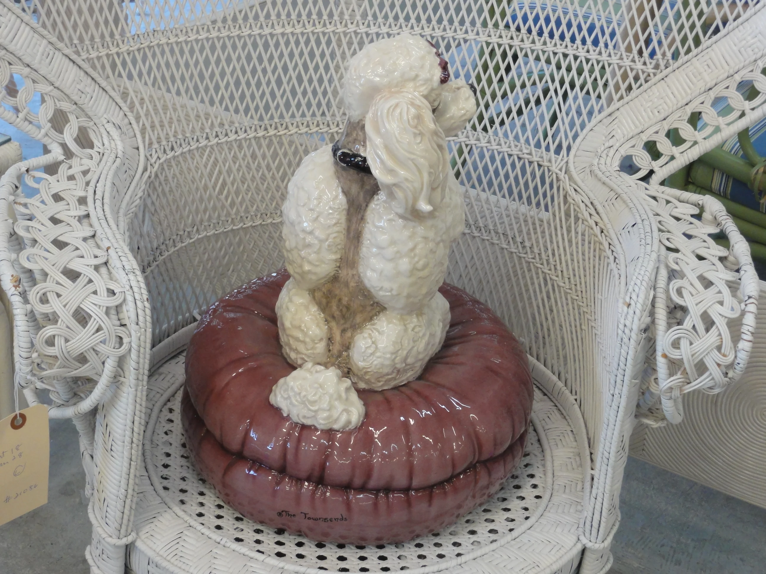 Adorable Poodle on Pillow by the Townsends - Image 7