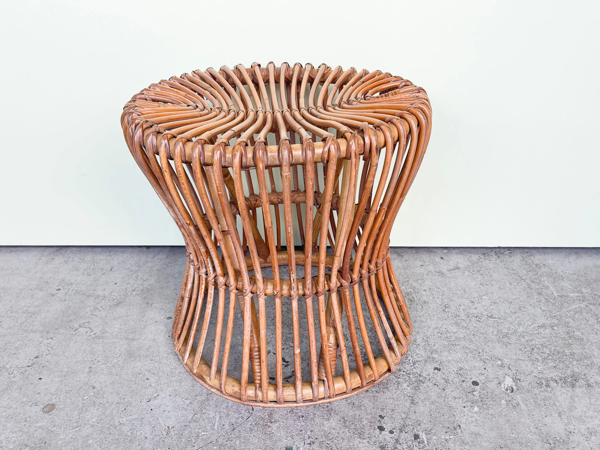 Albini Style Rattan Side Table - Image 4