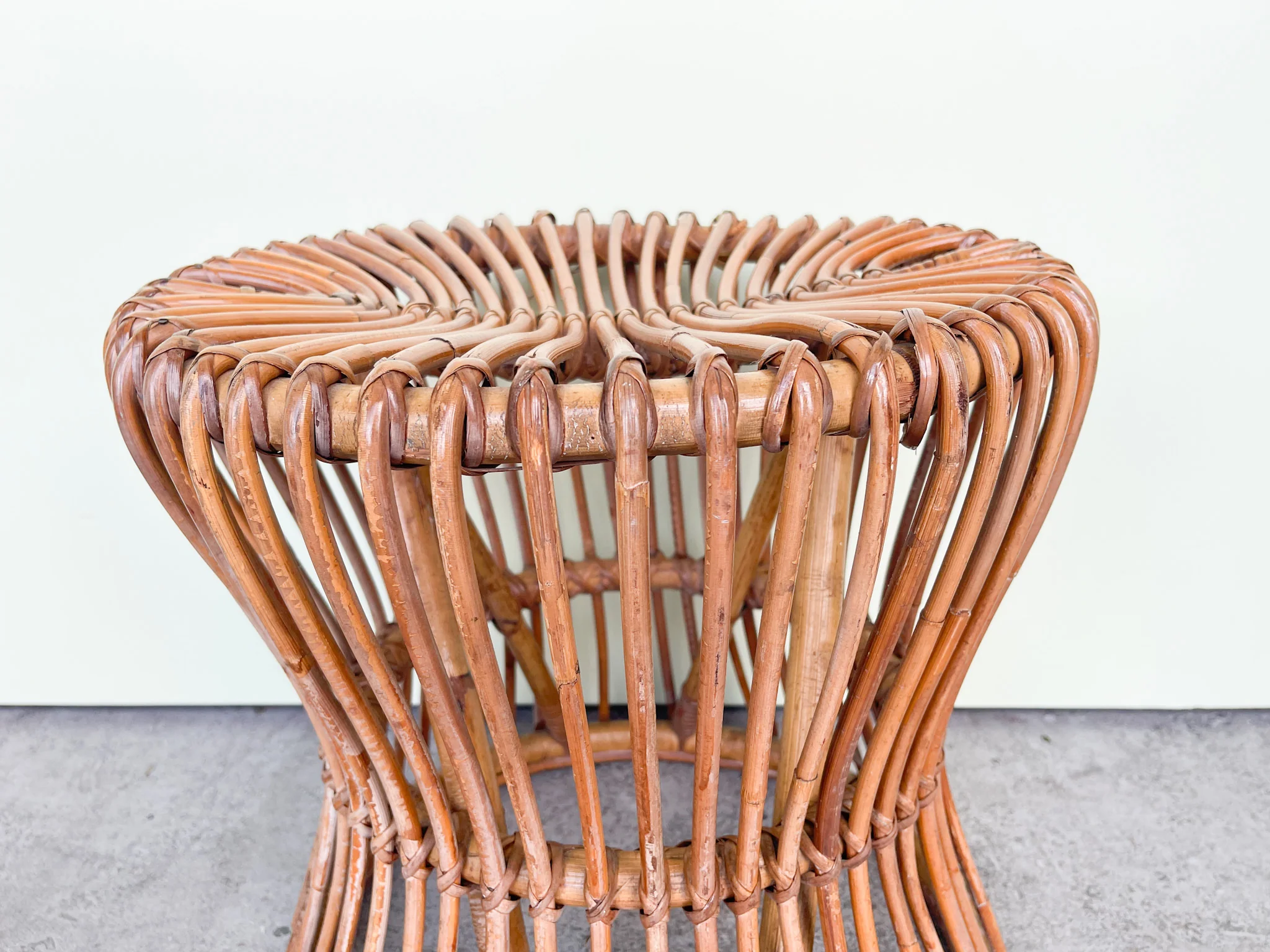 Albini Style Rattan Side Table - Image 5