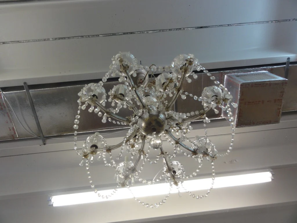 Antique Crystal Chandelier - Image 6