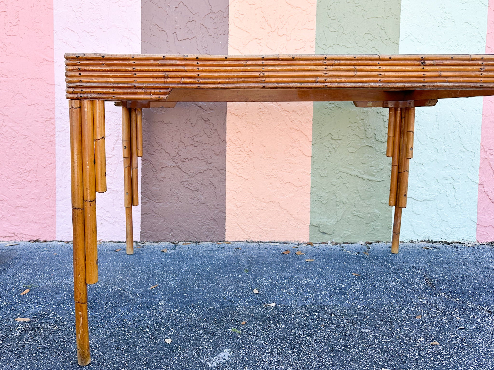 Art Deco Style Rattan Dining Table - Image 3