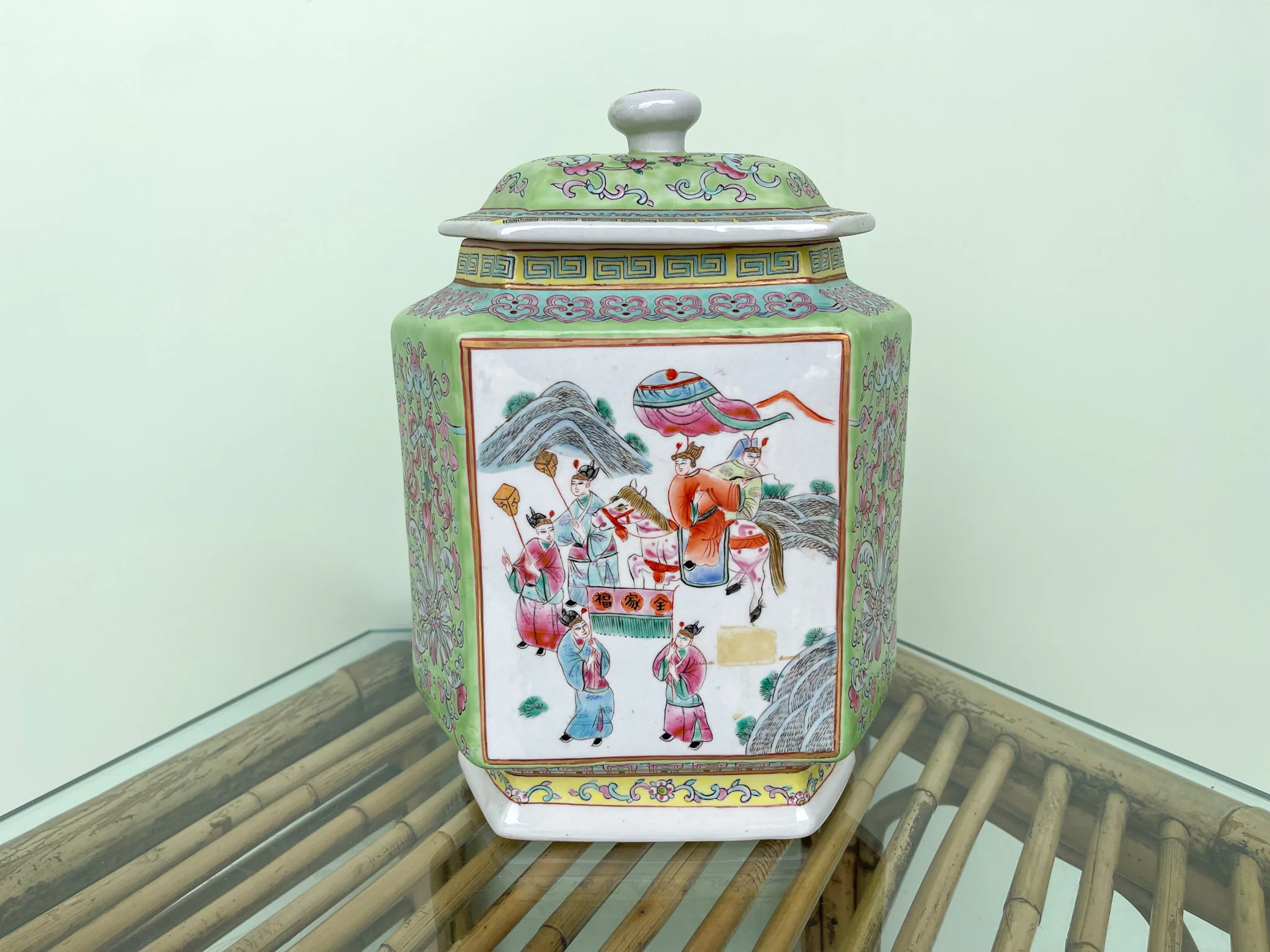 Asian Inspired Seafoam Jar - Image 4