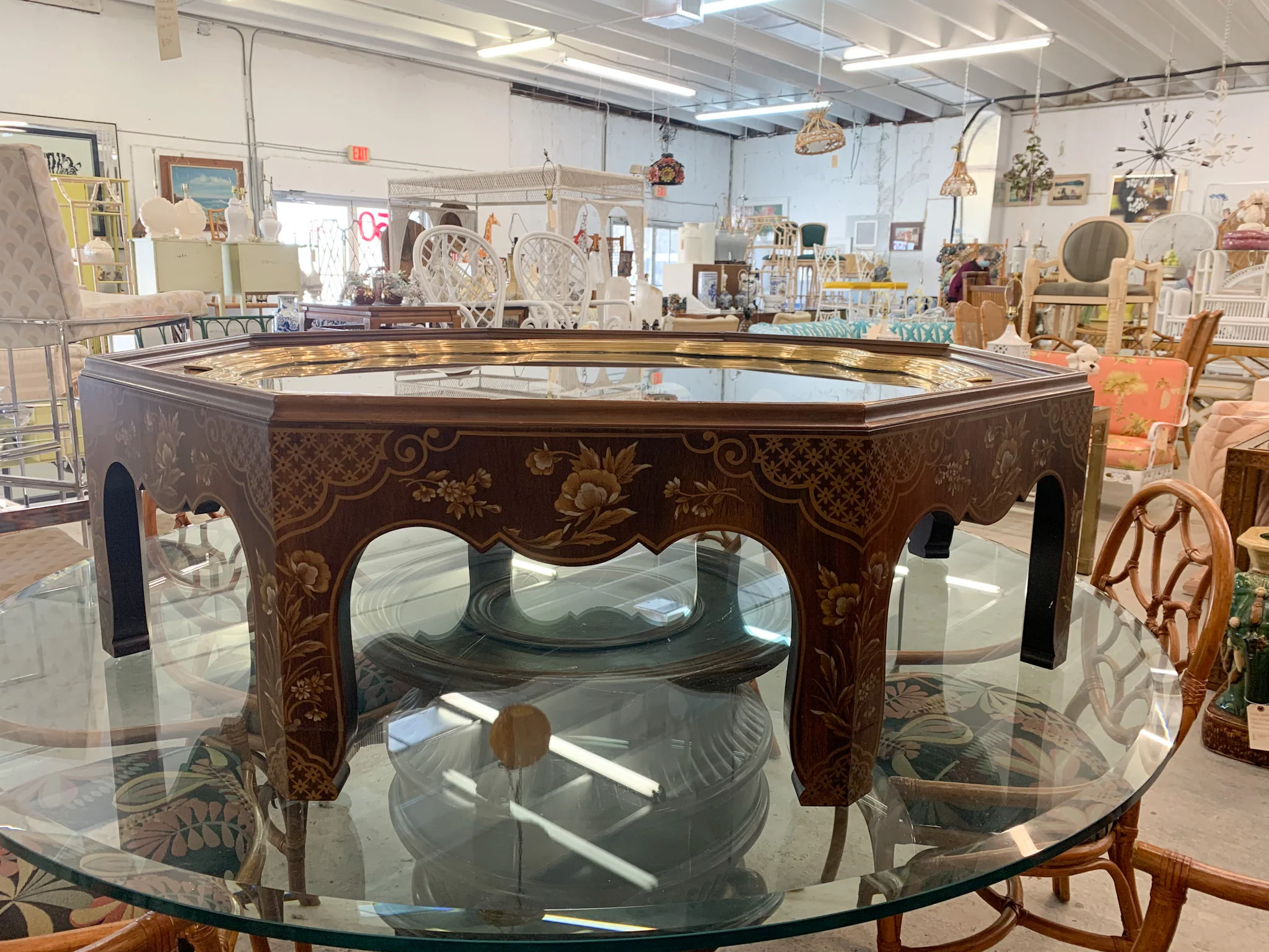 Baker Moroccan Pie Crust Coffee Table
