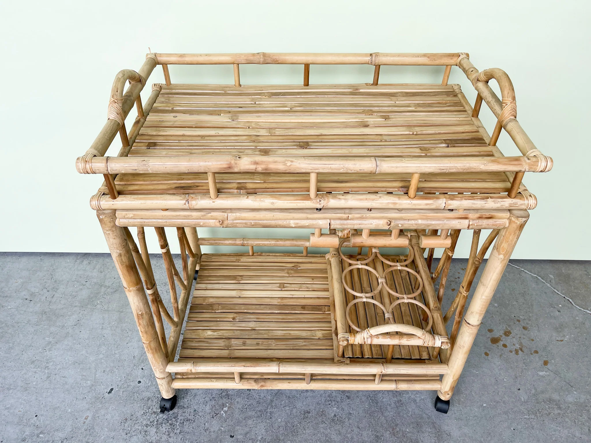 Bamboo Bar Cart - Image 6