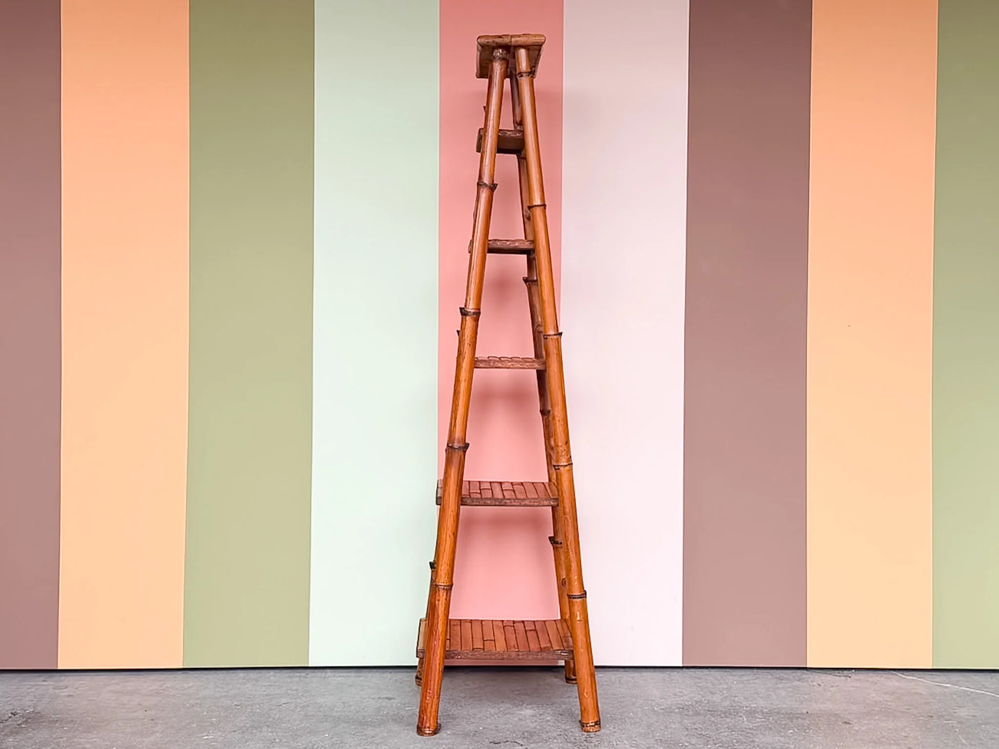 Bamboo Folding Etagere - Image 5
