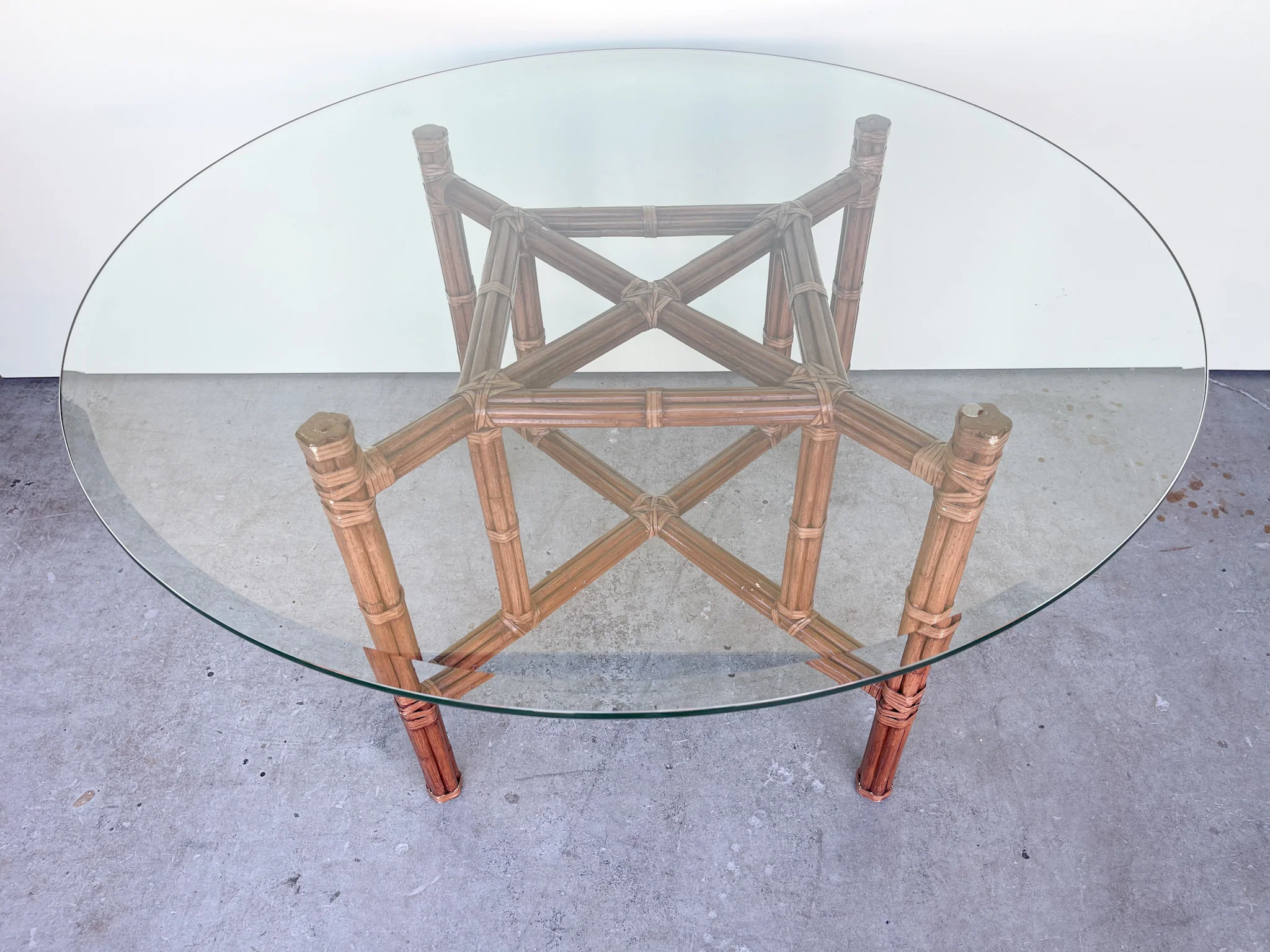 Bamboo McGuire Style Dining Table - Image 4
