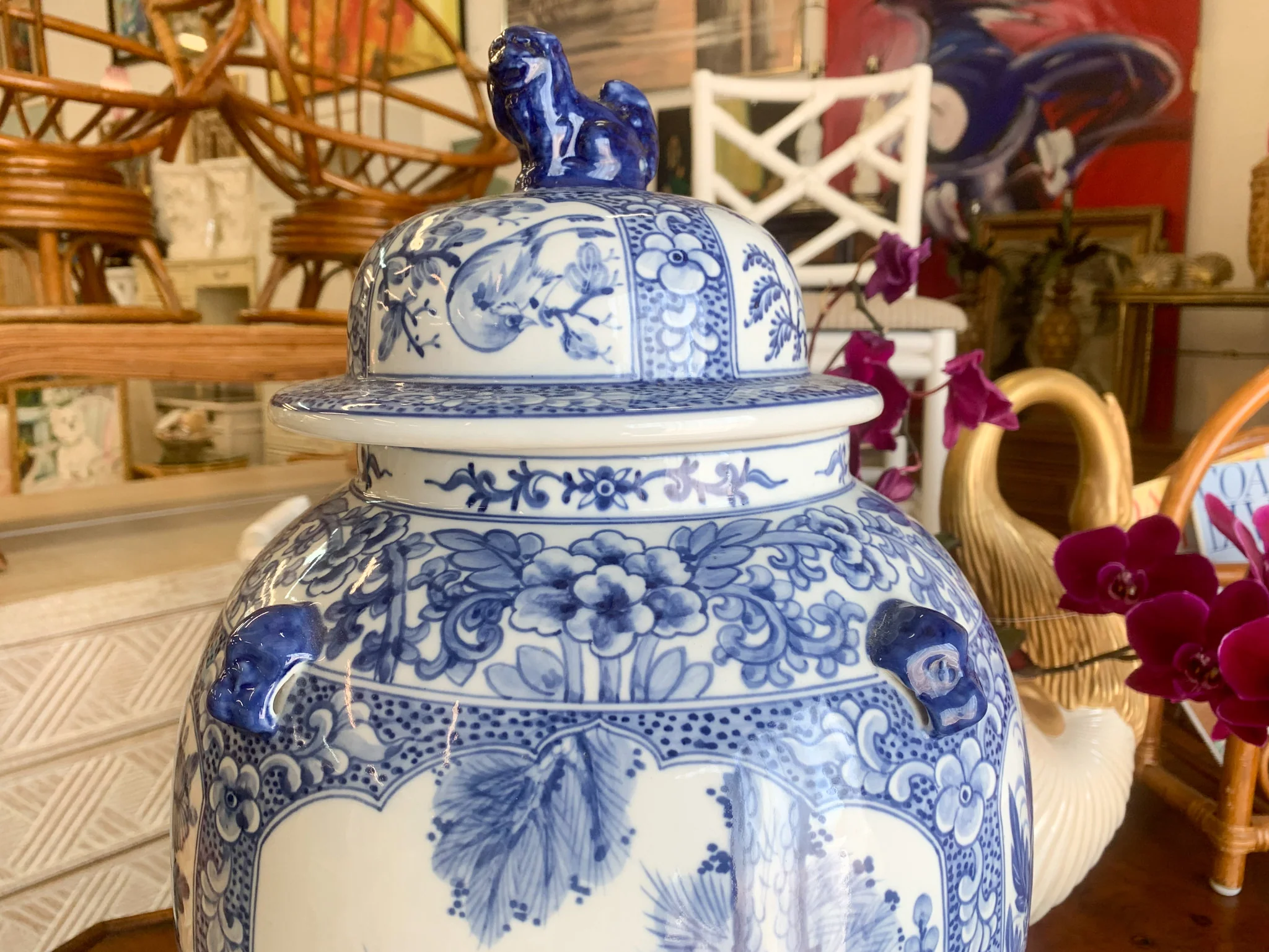 Blue and White Ginger Jar - Image 3