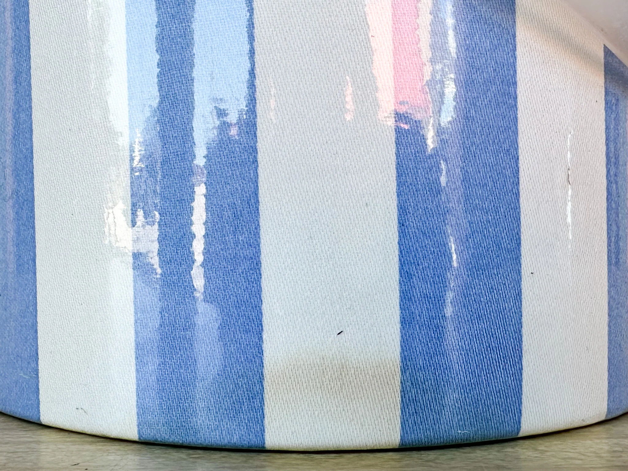 Blue and White Striped Ice Bucket - Image 5