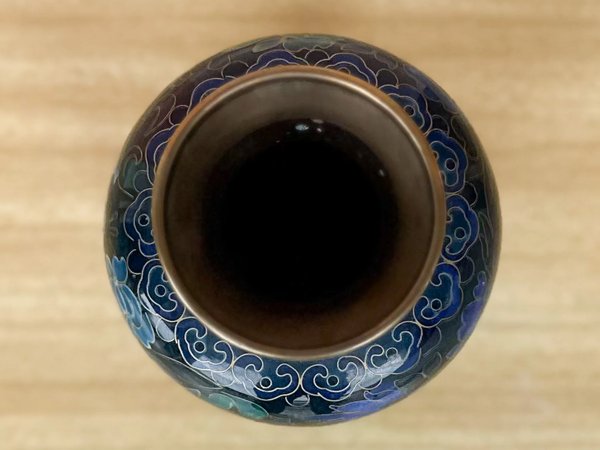 Blue Dragon Cloisonné Vase - Image 6