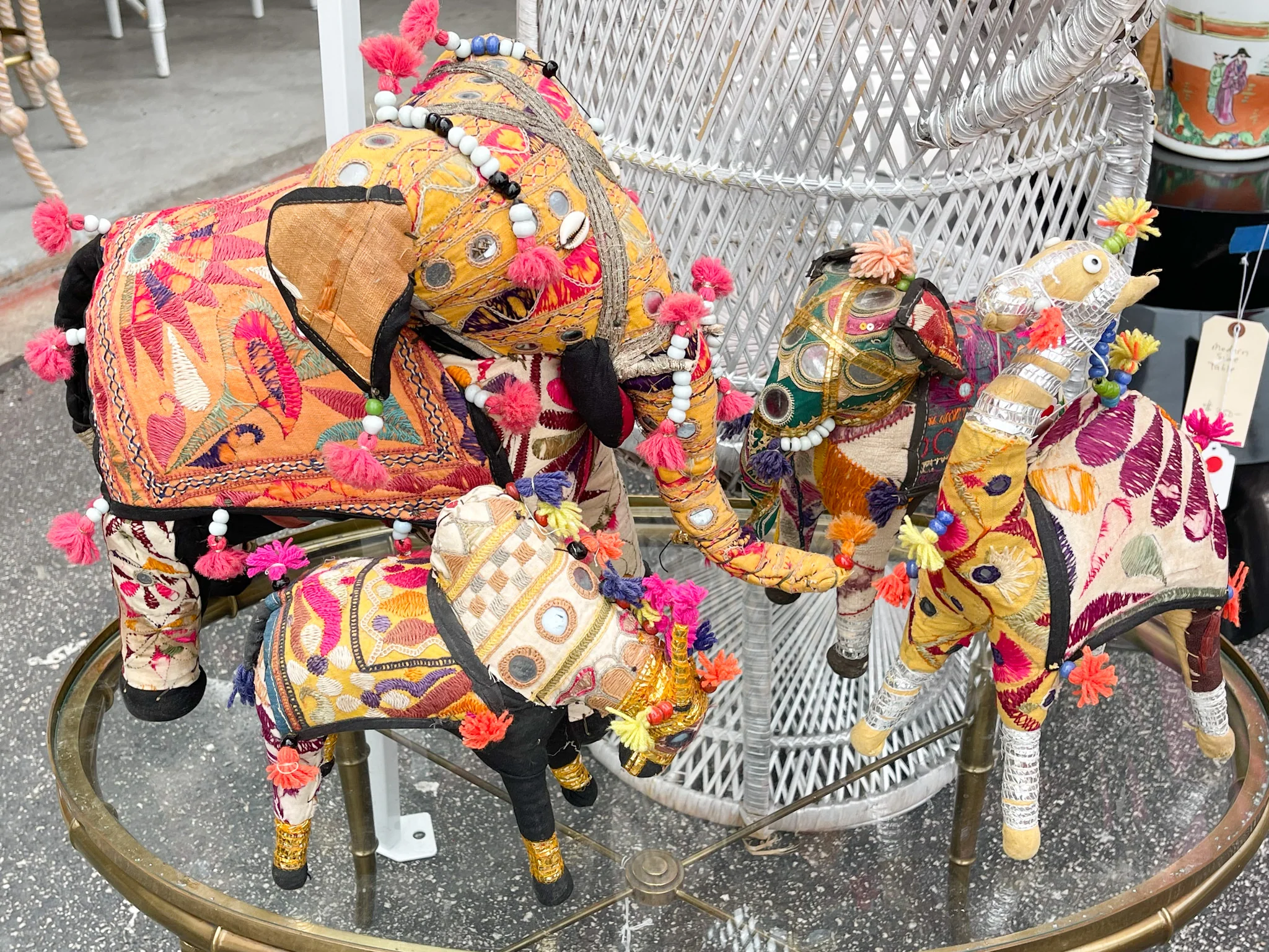 Boho Chic Suzani Elephant & Camel Family