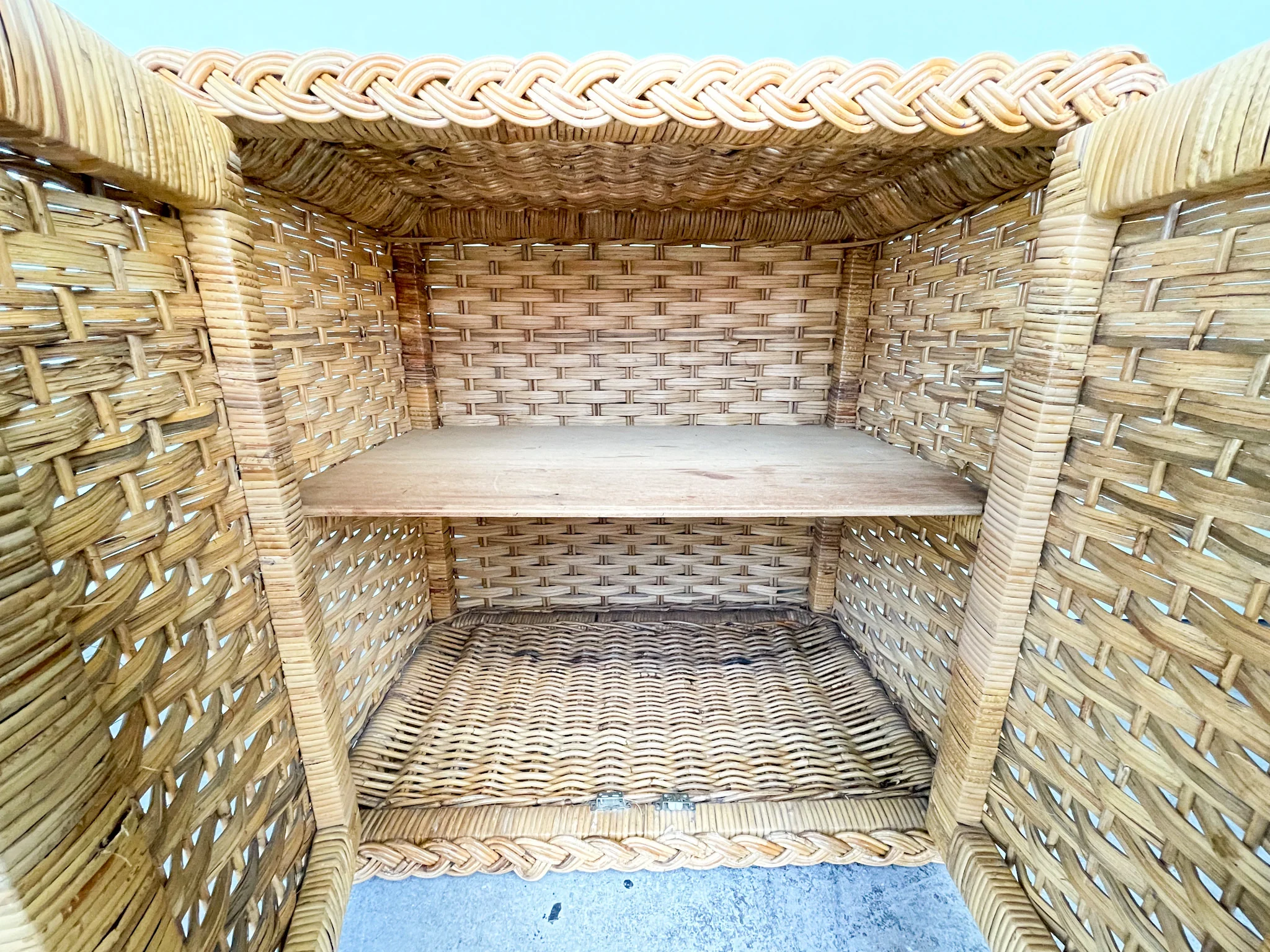 Braided Rattan Chest - Image 5