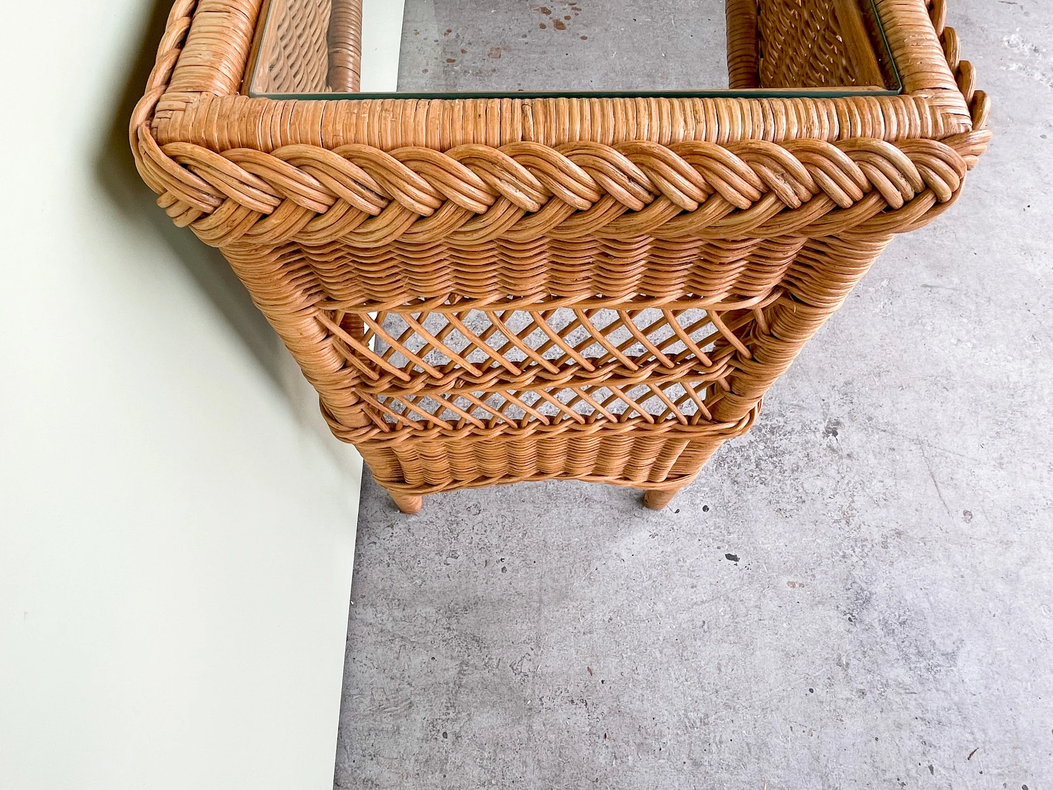 Braided Rattan Console - Image 6