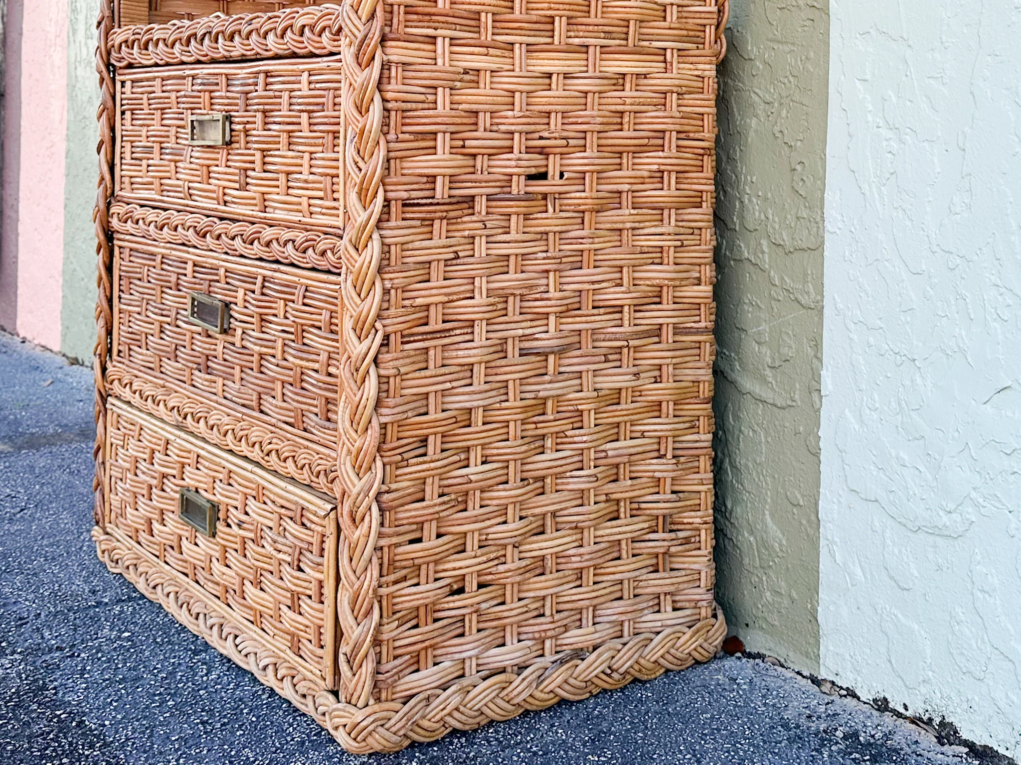 Braided Rattan Etagere - Image 12