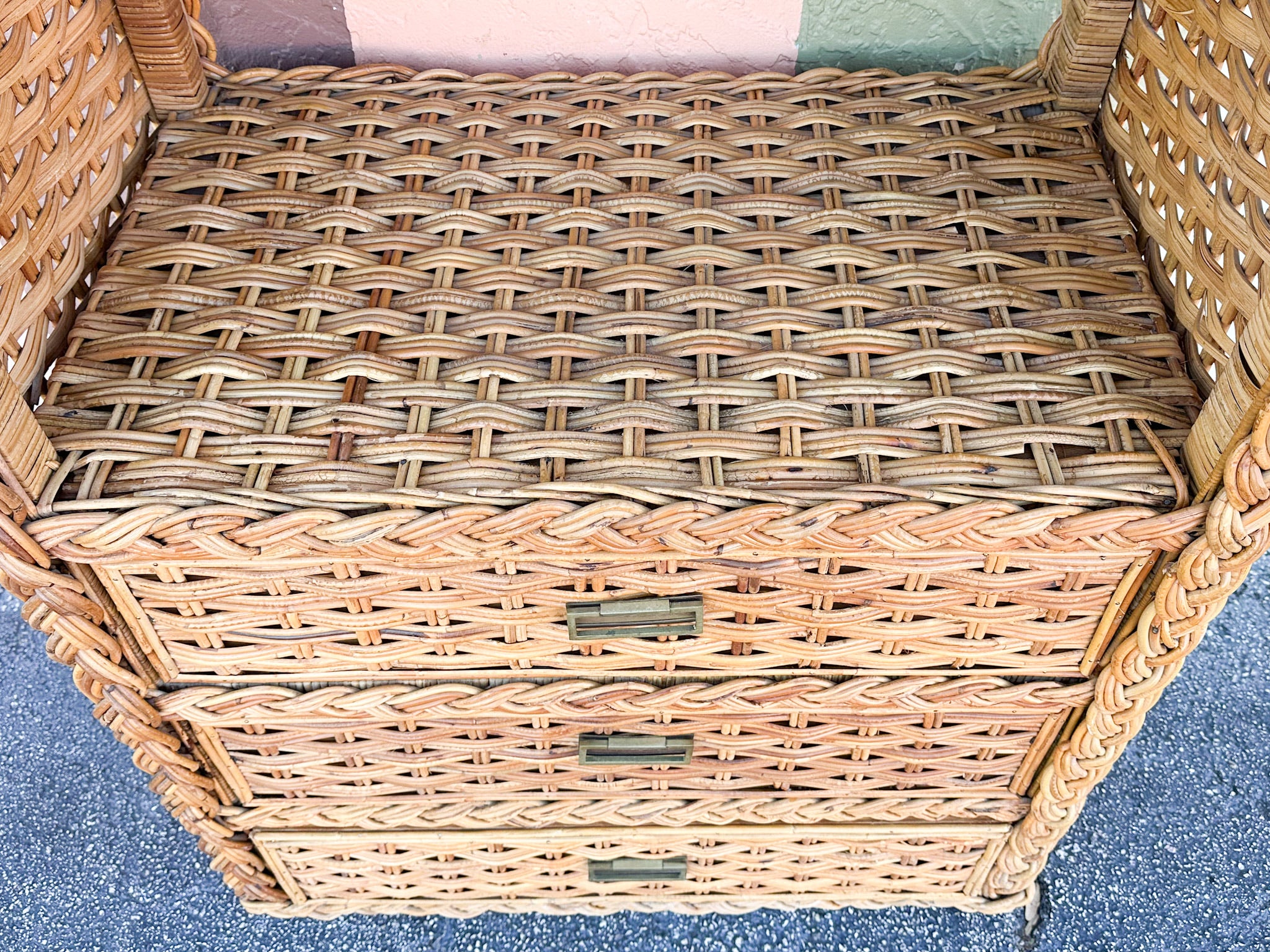 Braided Rattan Etagere - Image 14