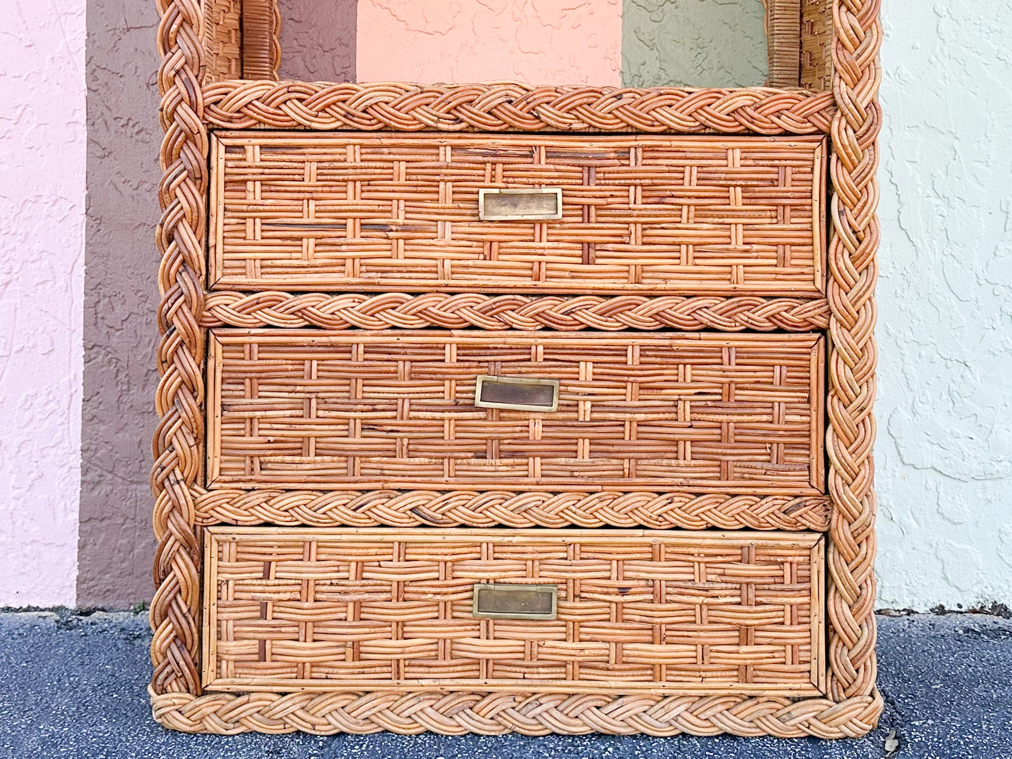 Braided Rattan Etagere - Image 5