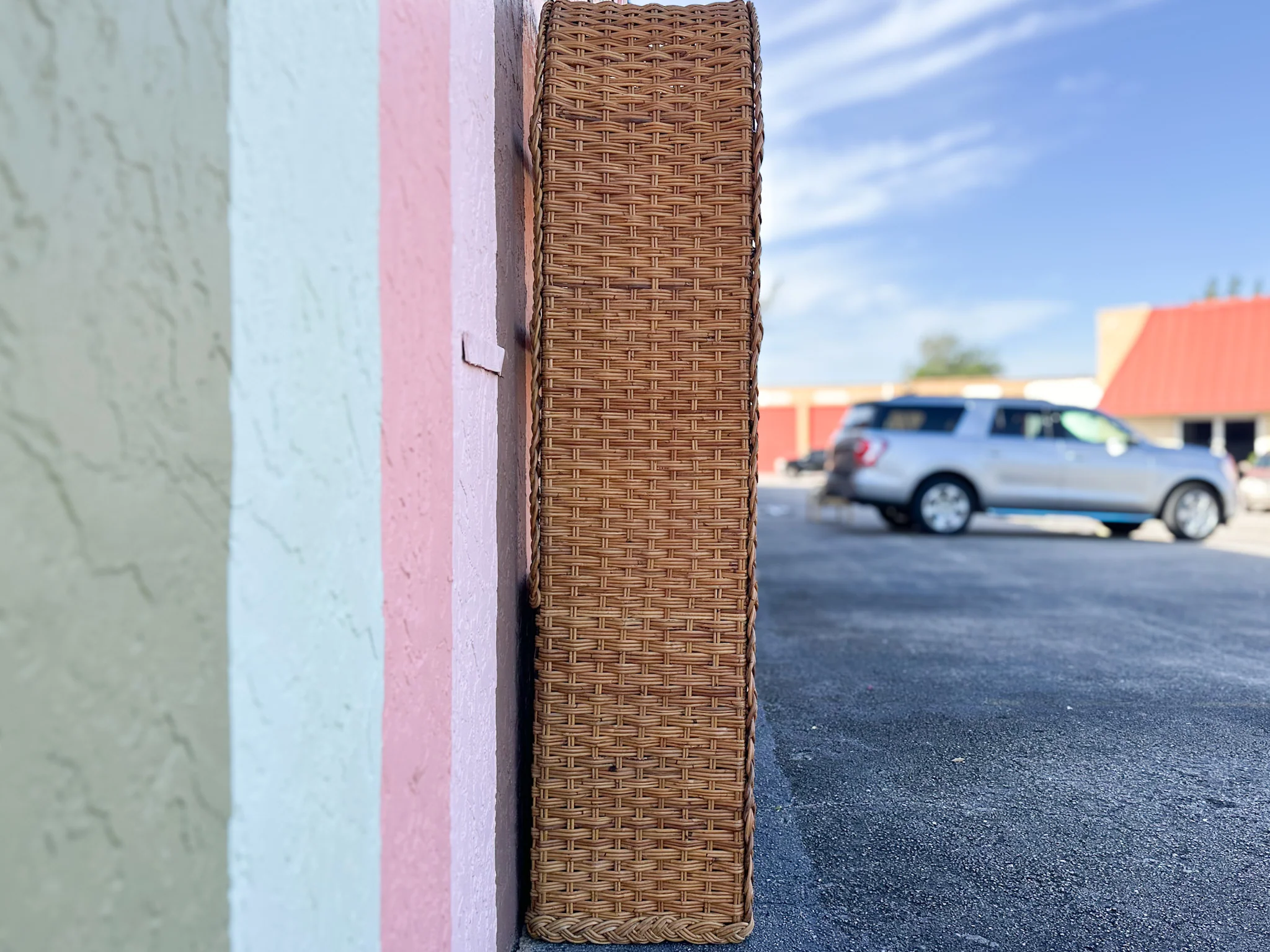 Braided Rattan Etagere - Image 6