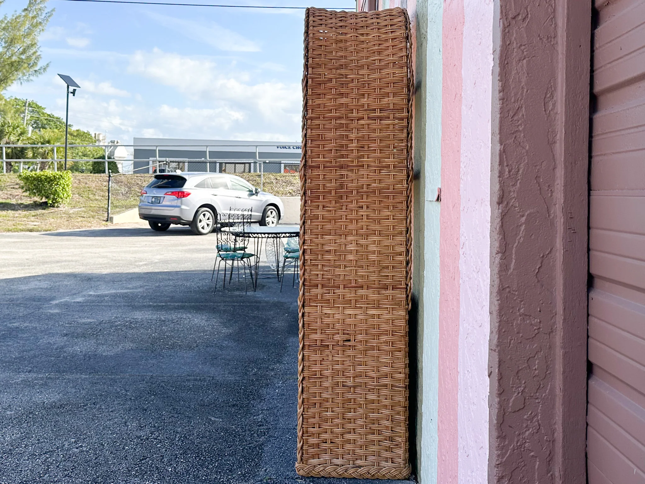 Braided Rattan Etagere - Image 9