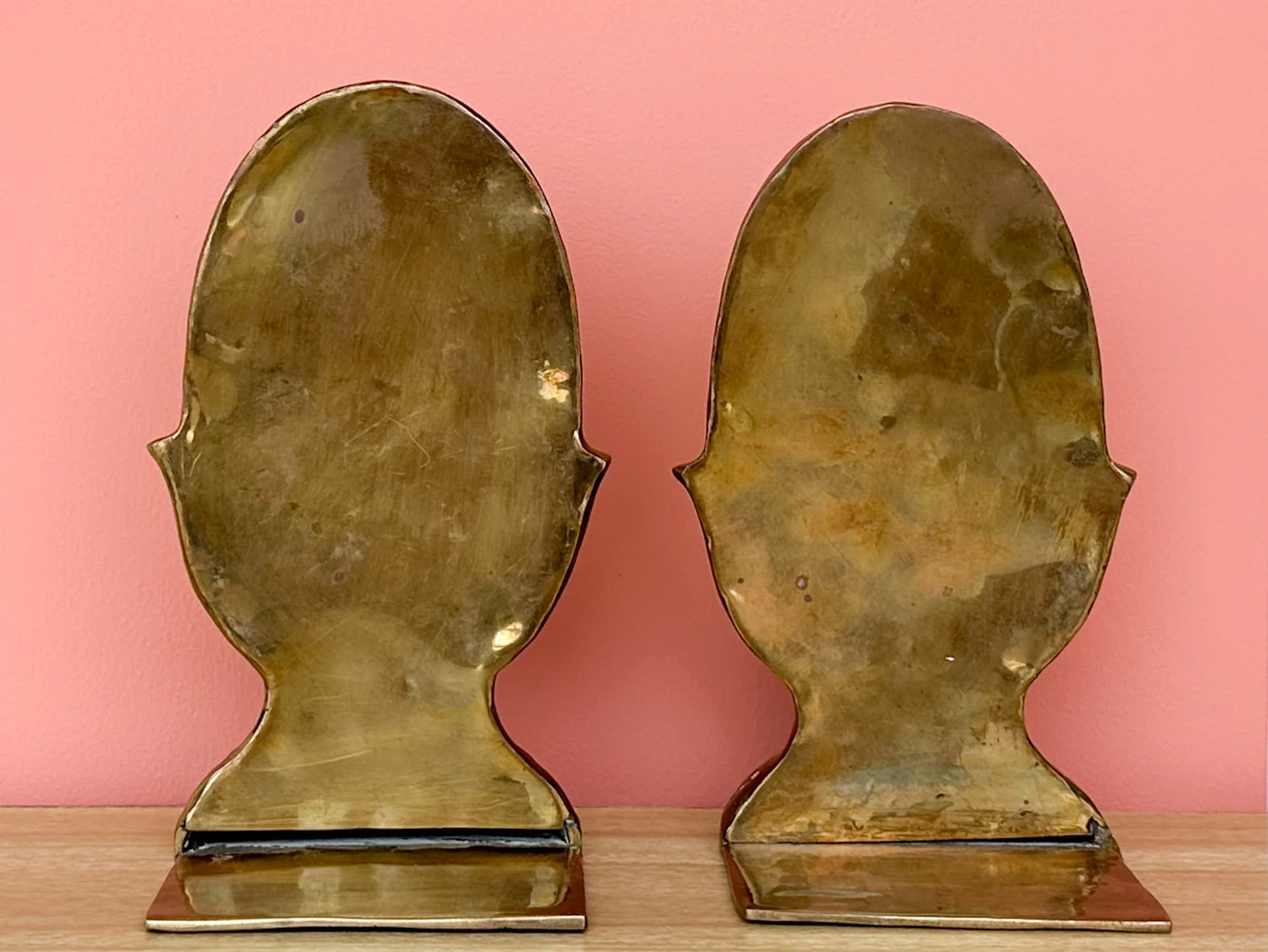 Kips Bay Show House Brass Acorn Bookends - Image 5