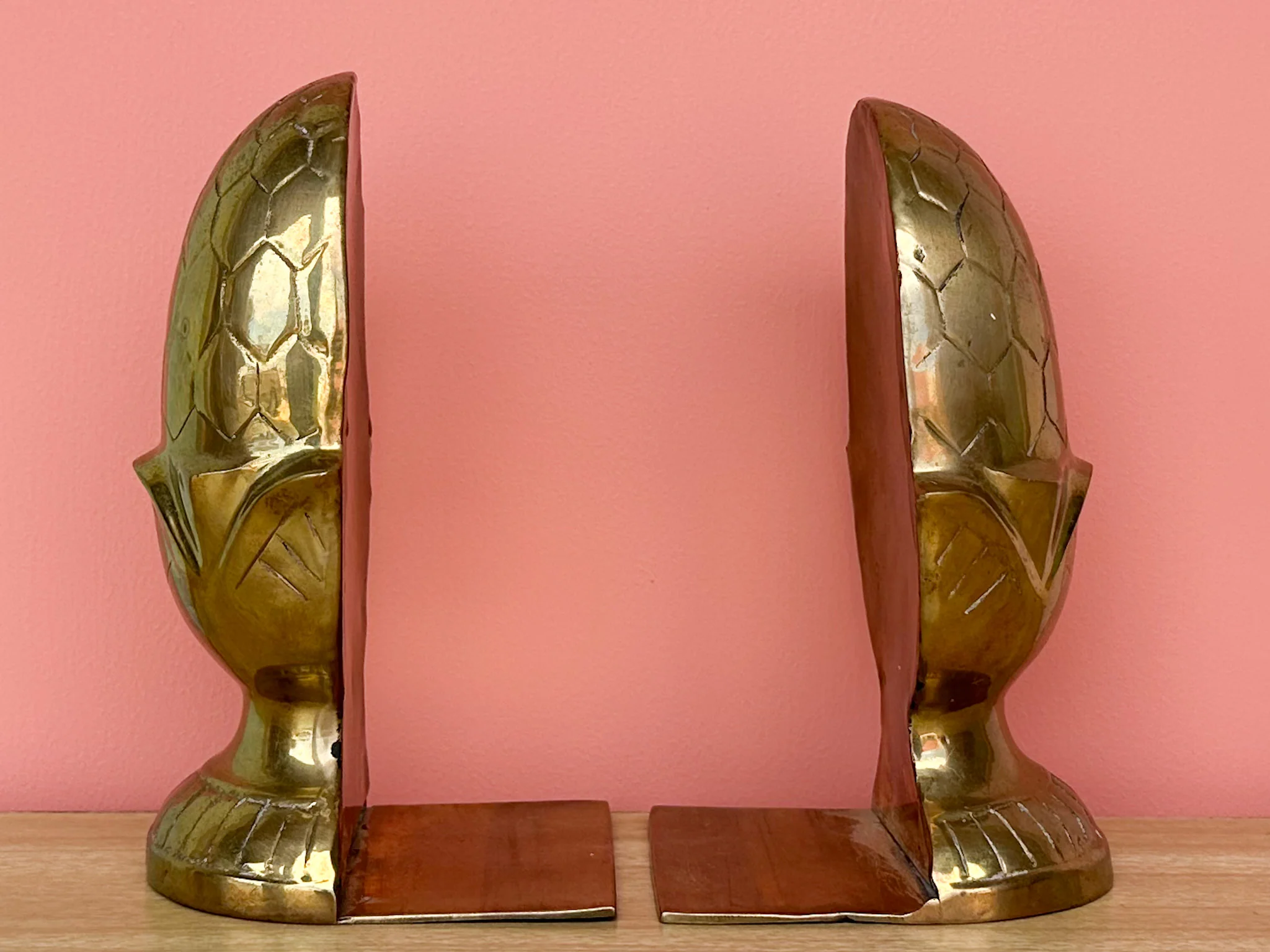 Kips Bay Show House Brass Acorn Bookends - Image 6