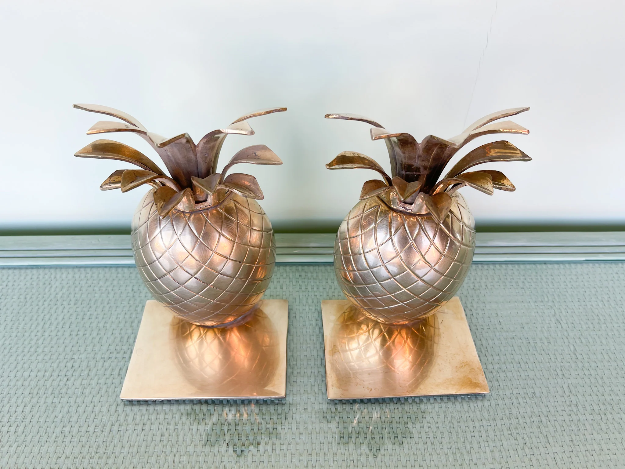 Brass Pineapple Bookends - Image 3
