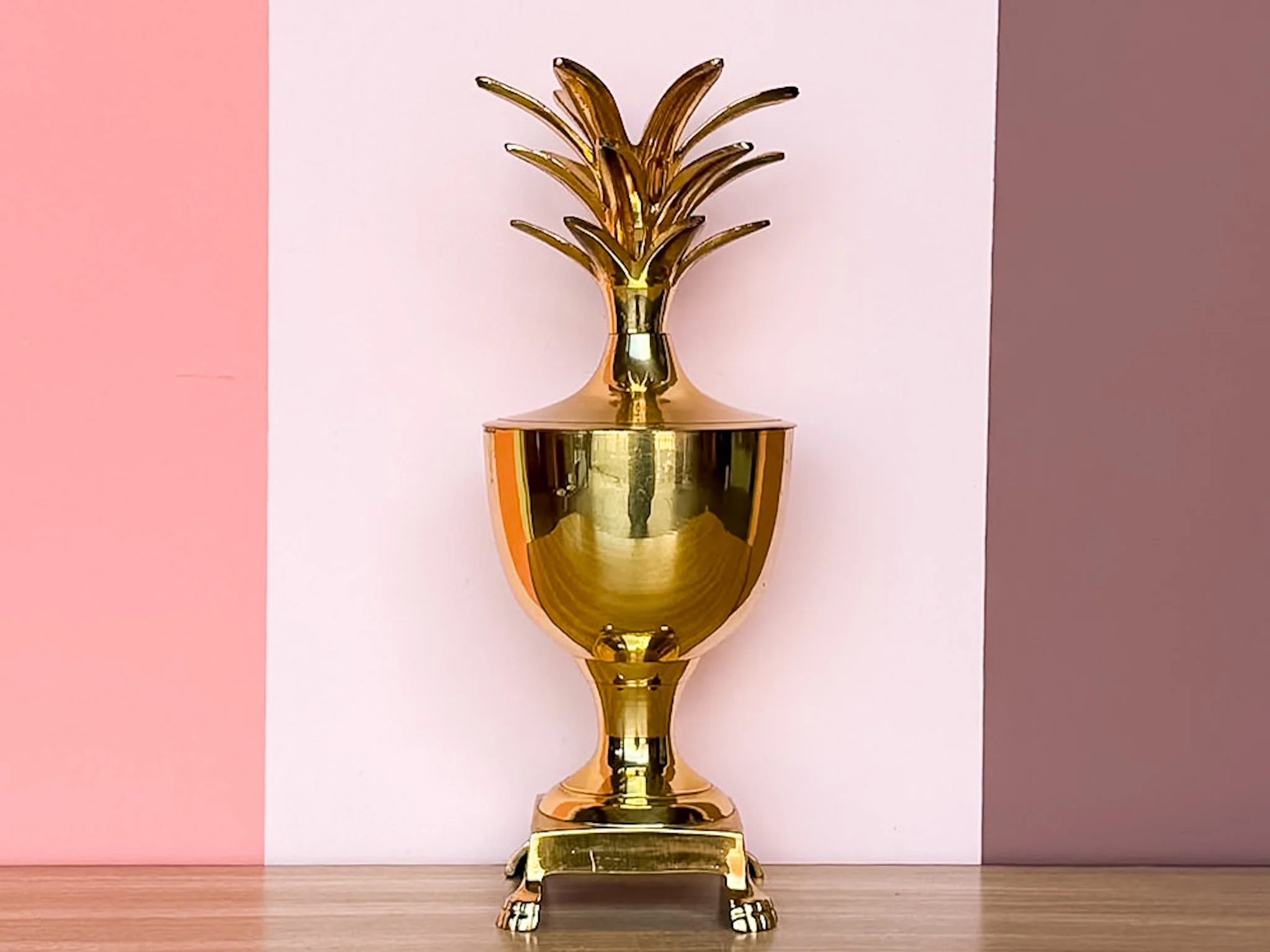 Brass Pineapple Ice Bucket