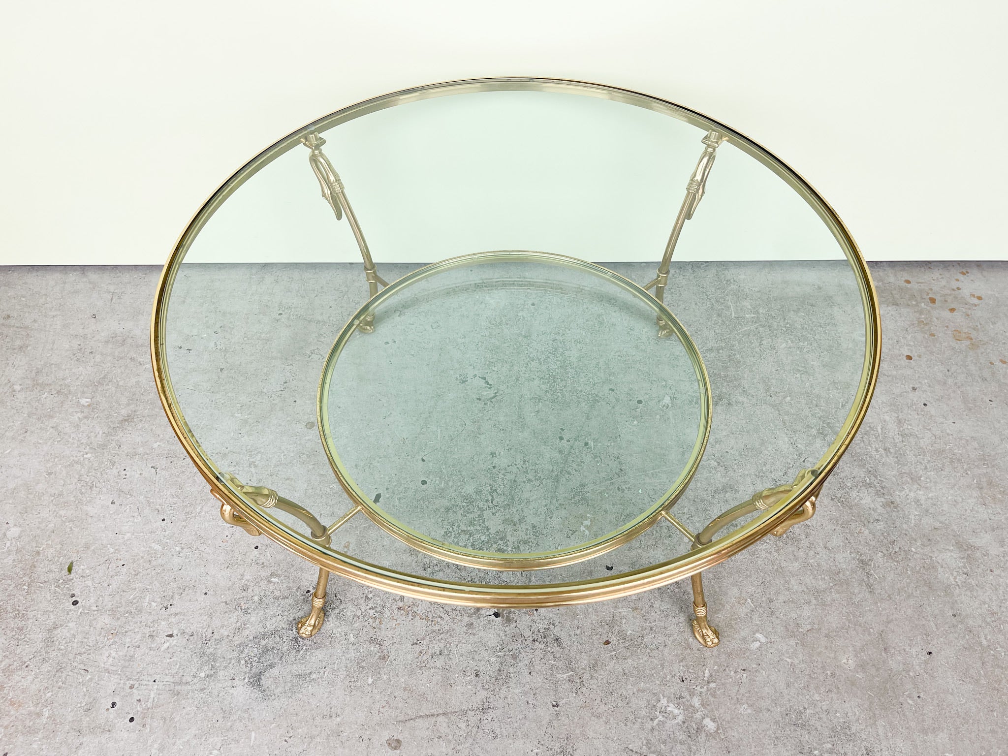Brass Swan Coffee Table - Image 2