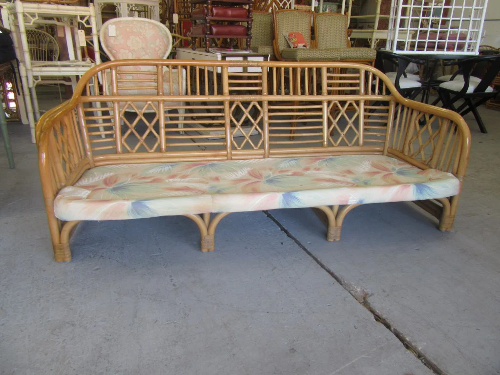 Brighton Style Bamboo Sofa - Image 3
