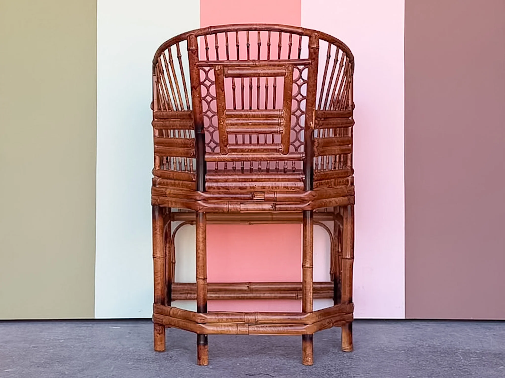 Brighton Style Rattan and Cane Chair - Image 4