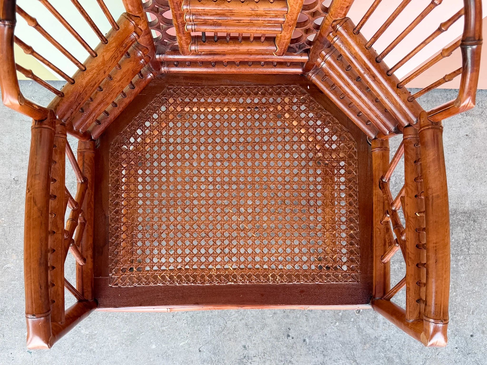 Brighton Style Rattan and Cane Chair - Image 6