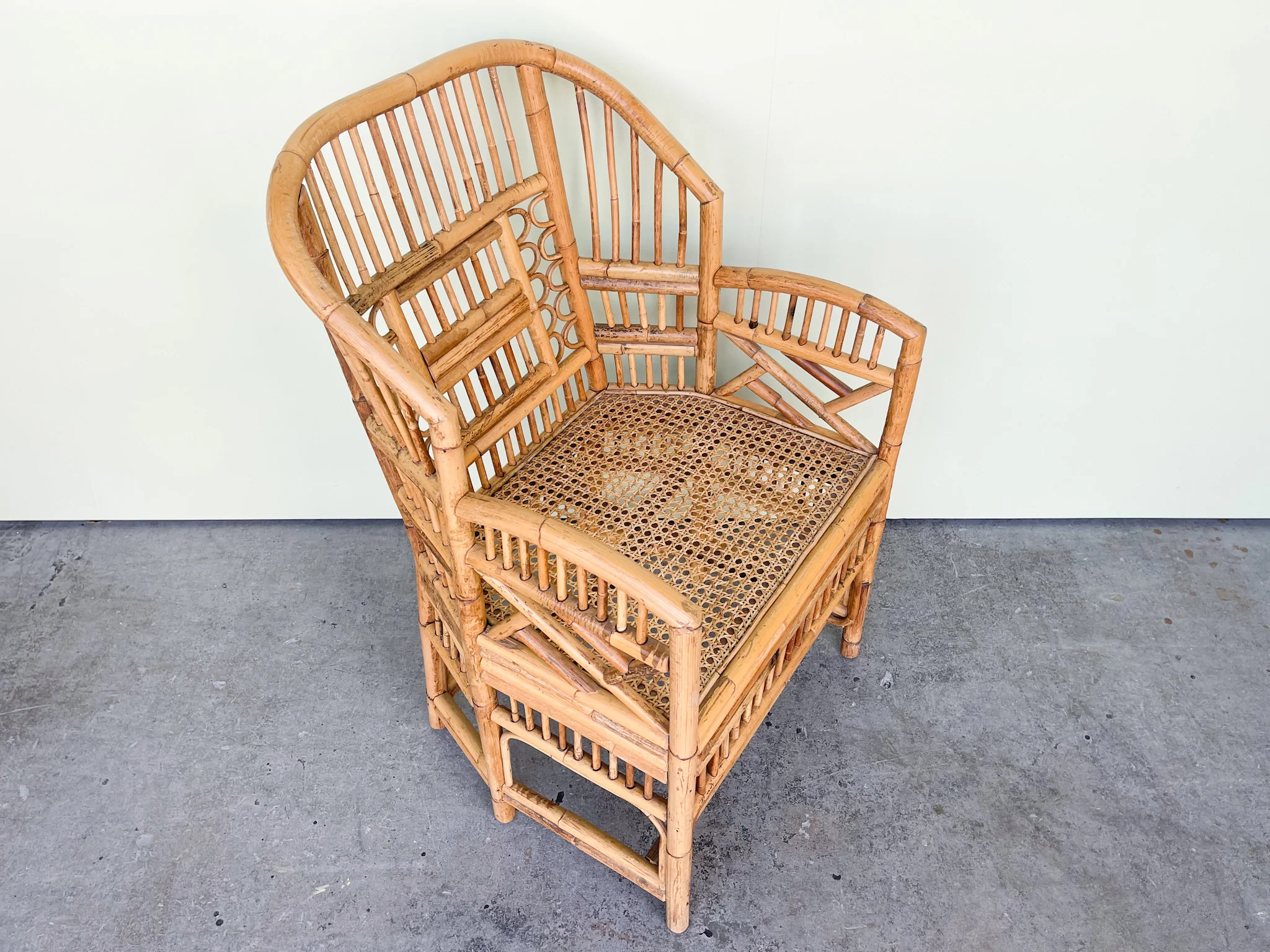 Brighton Style Rattan and Cane Chair - Image 2