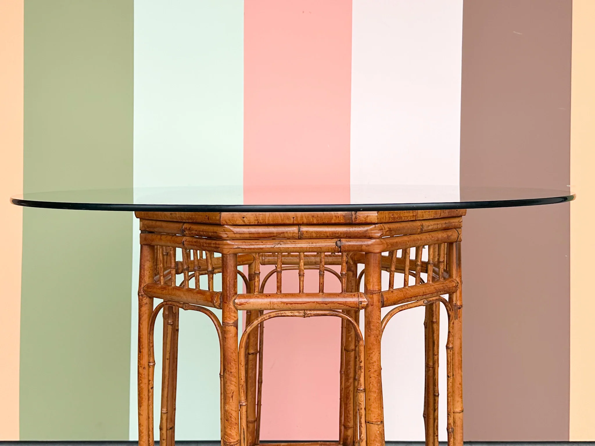 Brighton Style Rattan Dining Table - Image 3