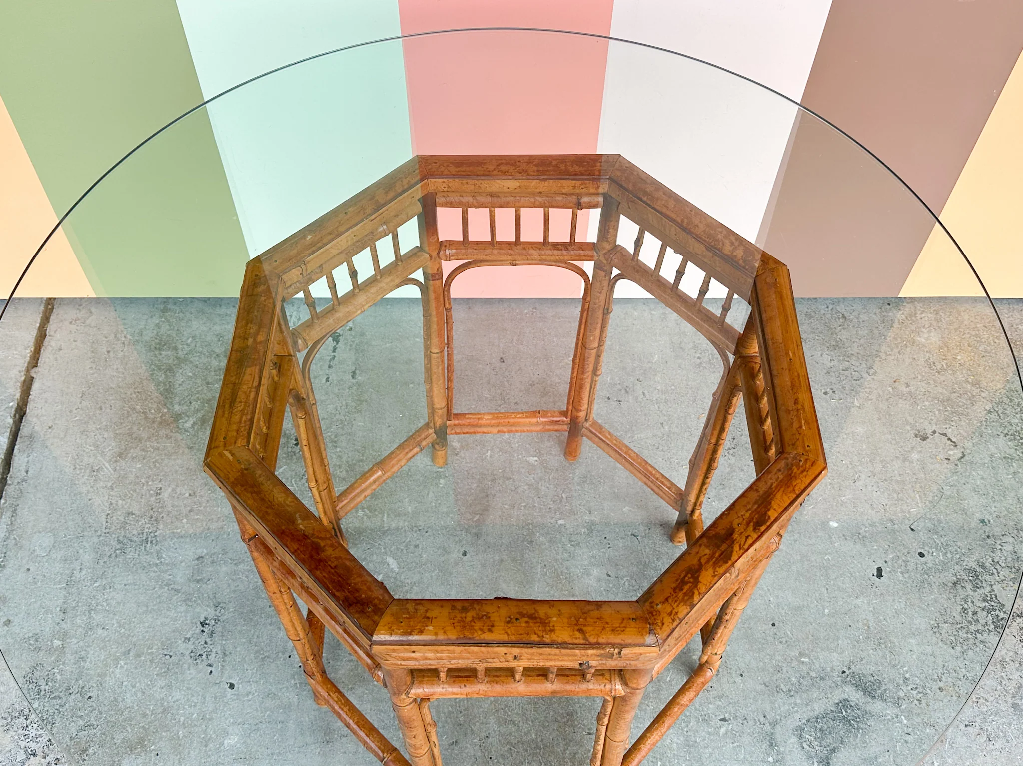 Brighton Style Rattan Dining Table - Image 4