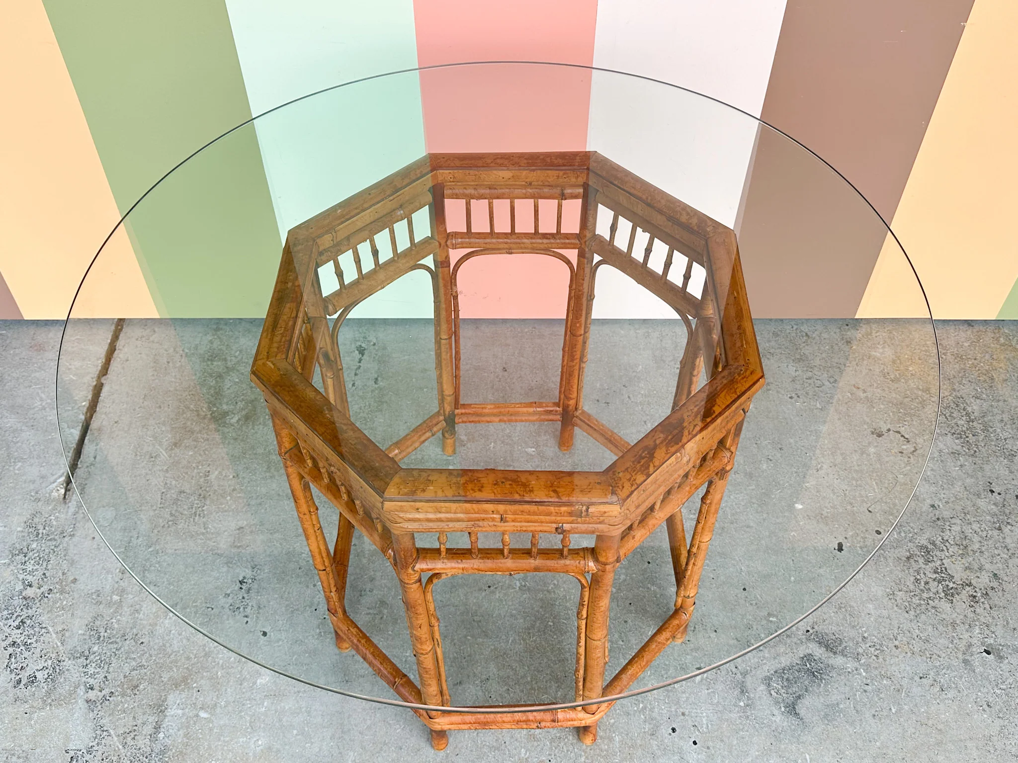 Brighton Style Rattan Dining Table - Image 6