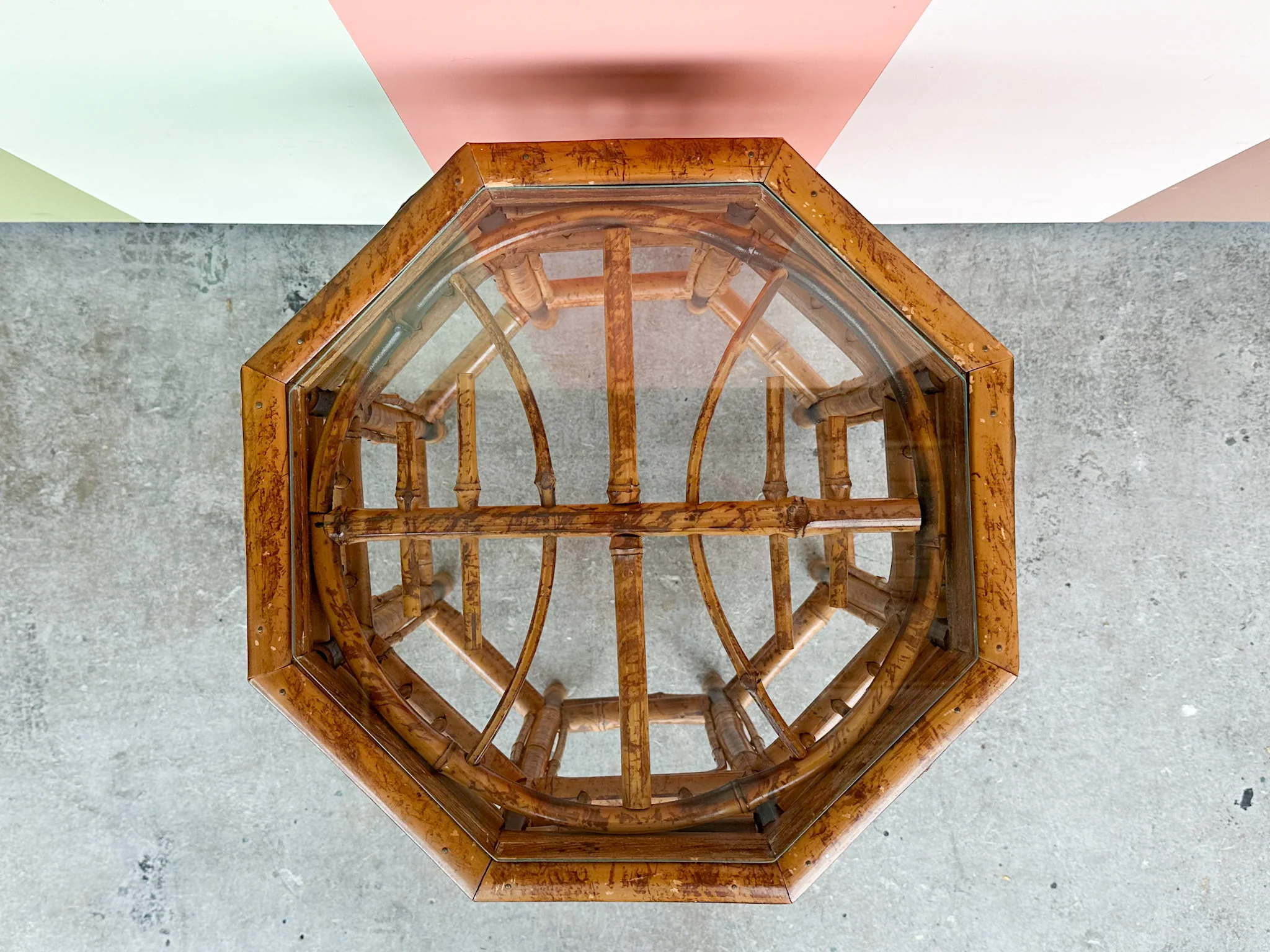 Brighton Style Rattan Side Table - Image 2
