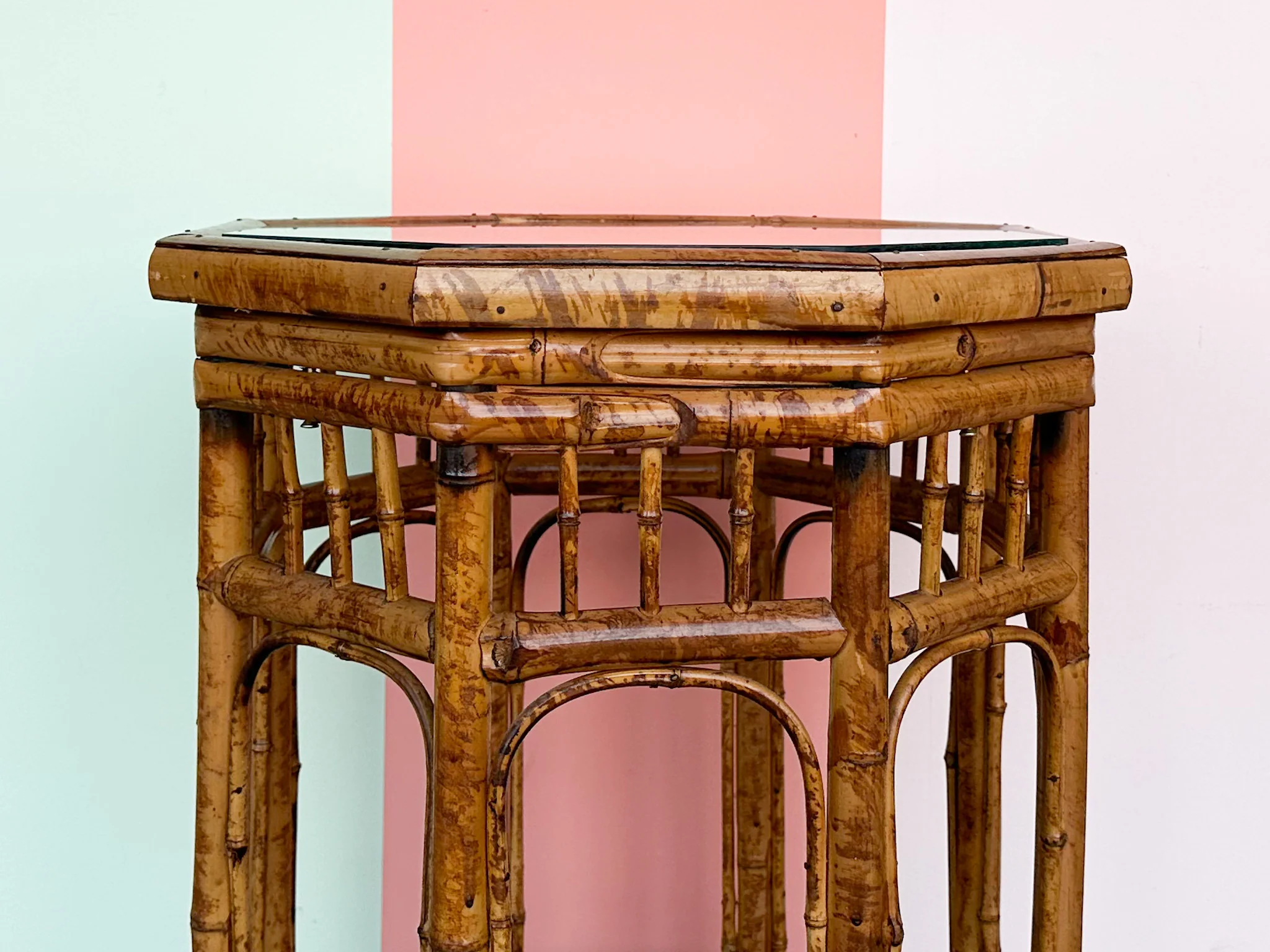 Brighton Style Rattan Side Table - Image 6