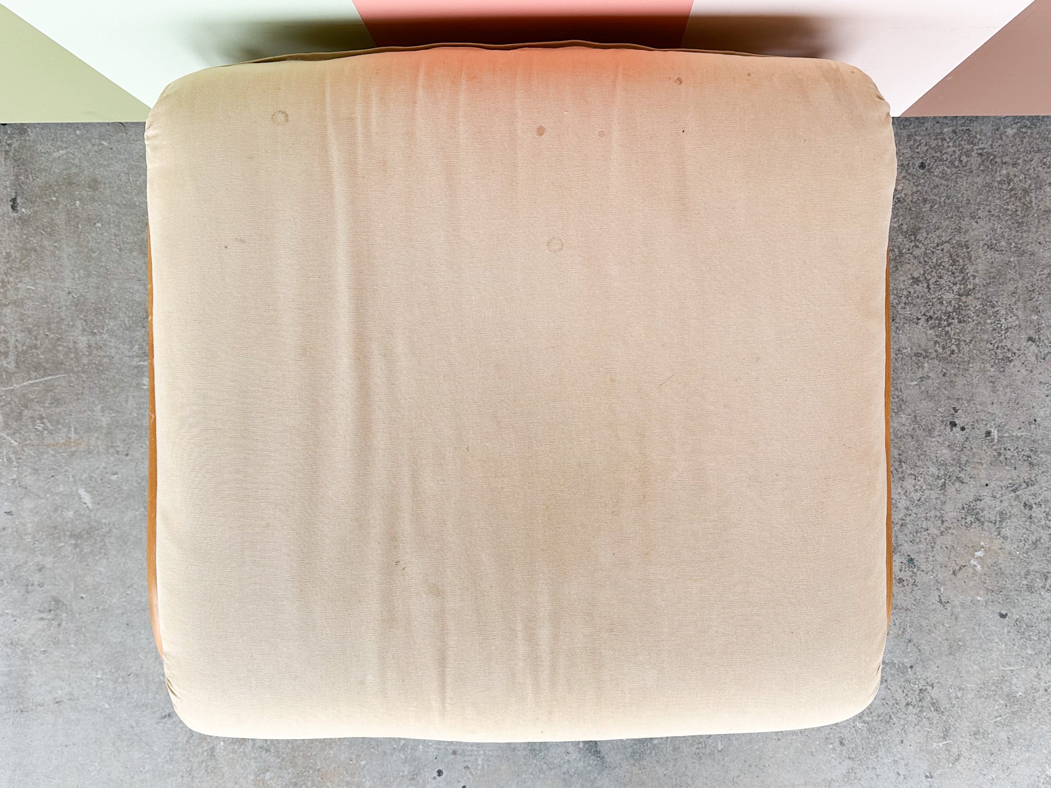 Brown Jordan Rattan Ottoman - Image 6