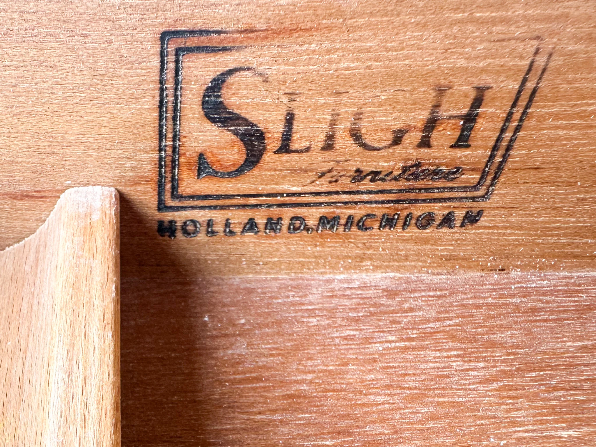 Burl Wood Sligh Campaign Desk - Image 13