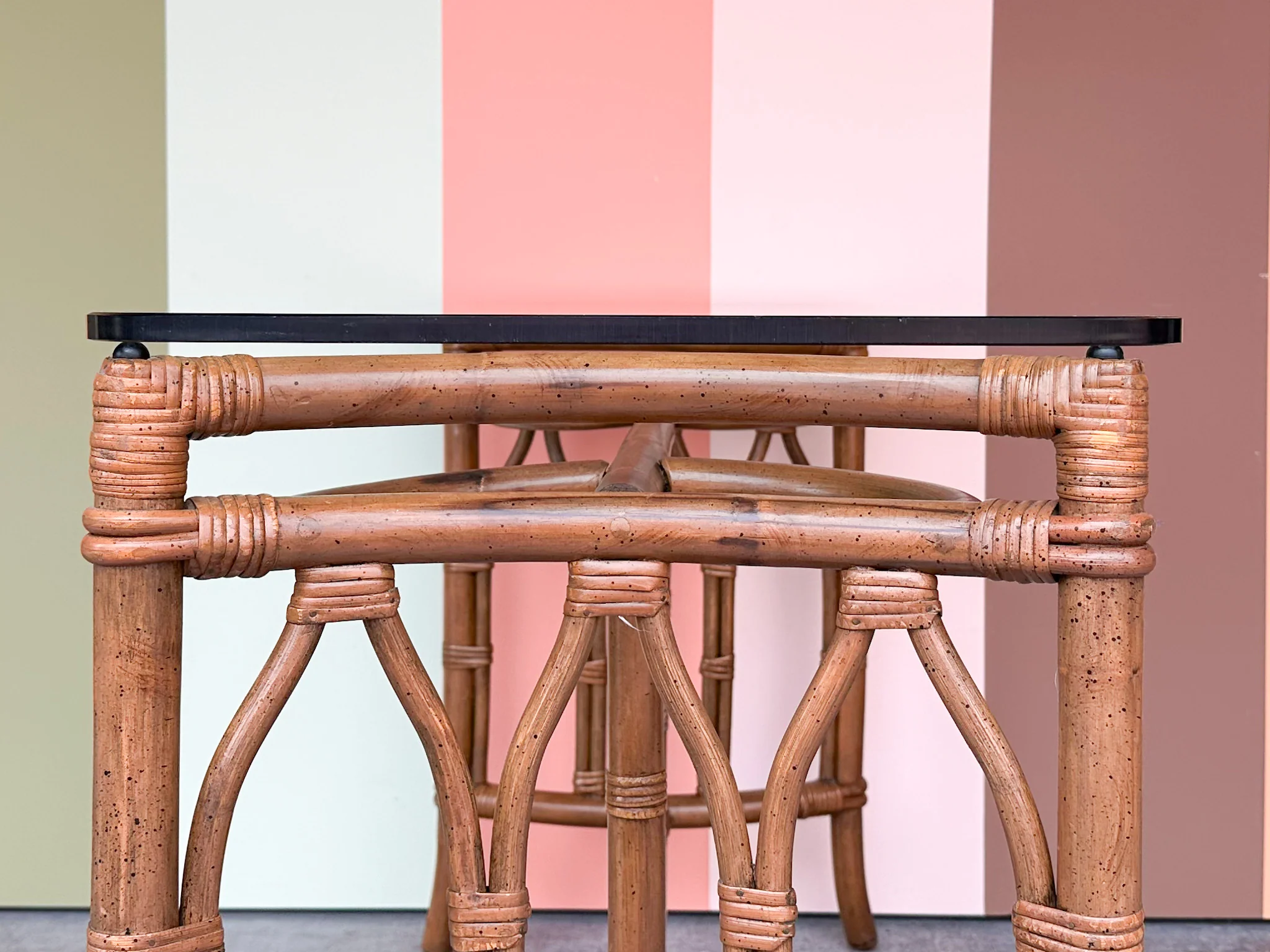 Cathedral Style Rattan Console - Image 7