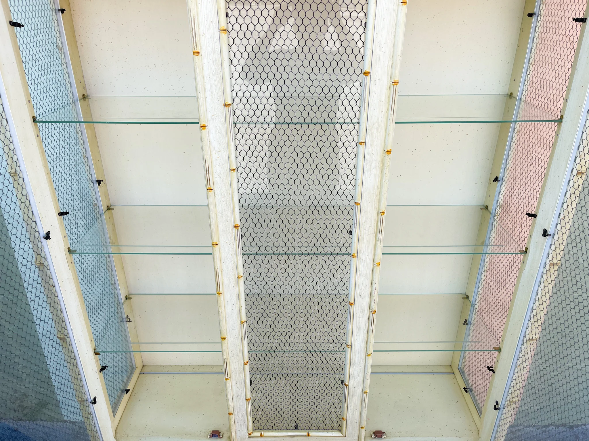 Century Faux Bamboo Cabinet - Image 6