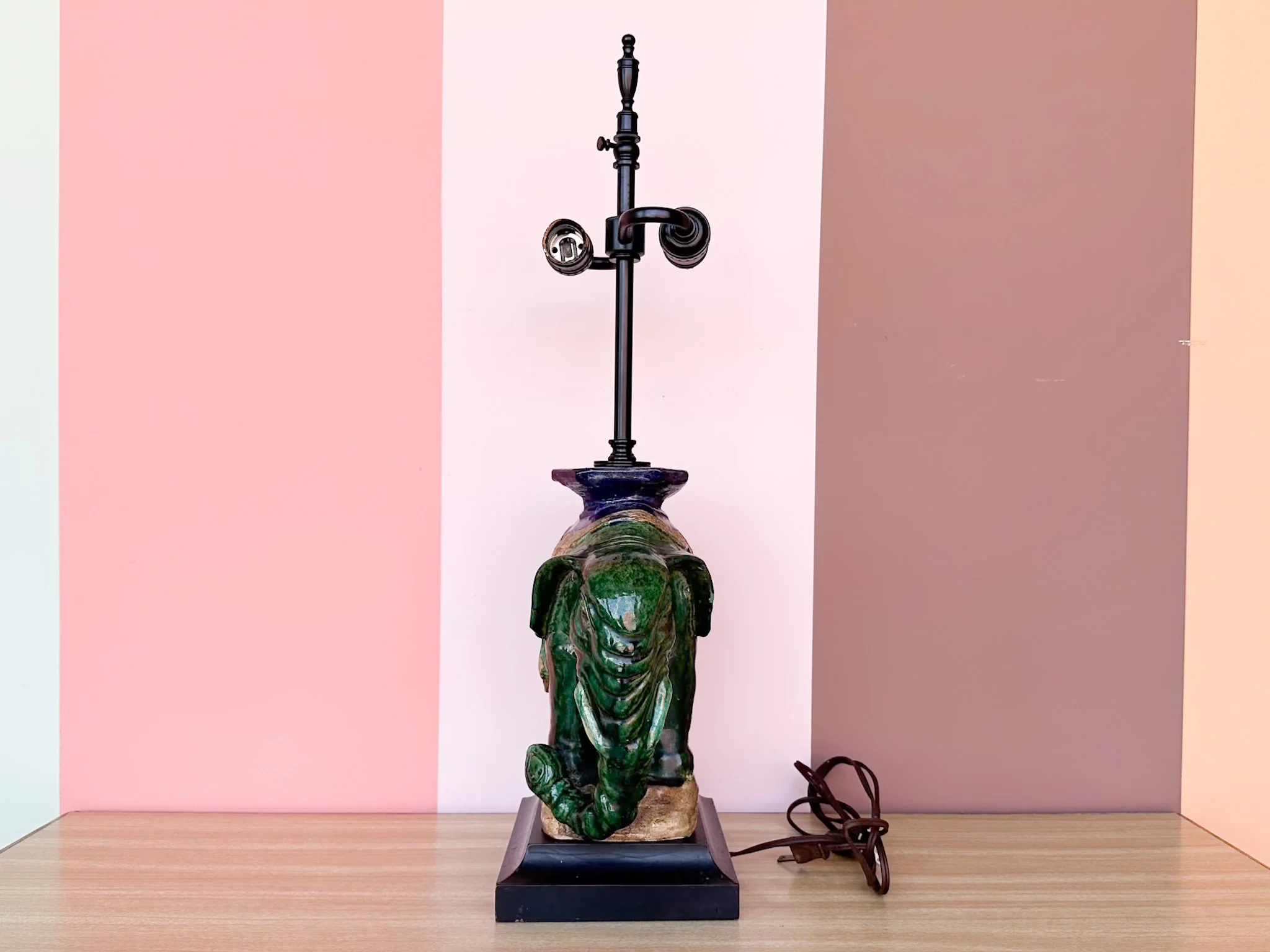 Ceramic Elephant Garden Seat Lamp - Image 7