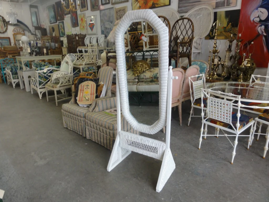 Cheval Wicker Full Length Mirror - Image 6