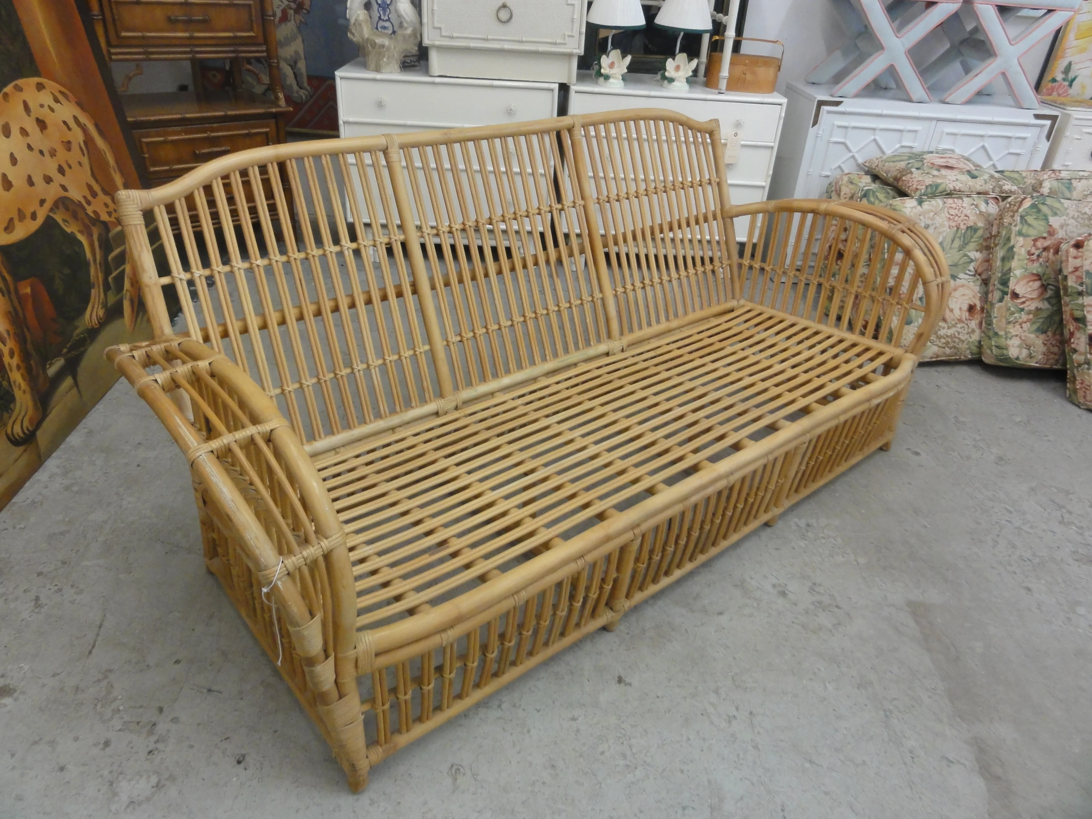 Chic Stick Wicker Sofa - Image 2