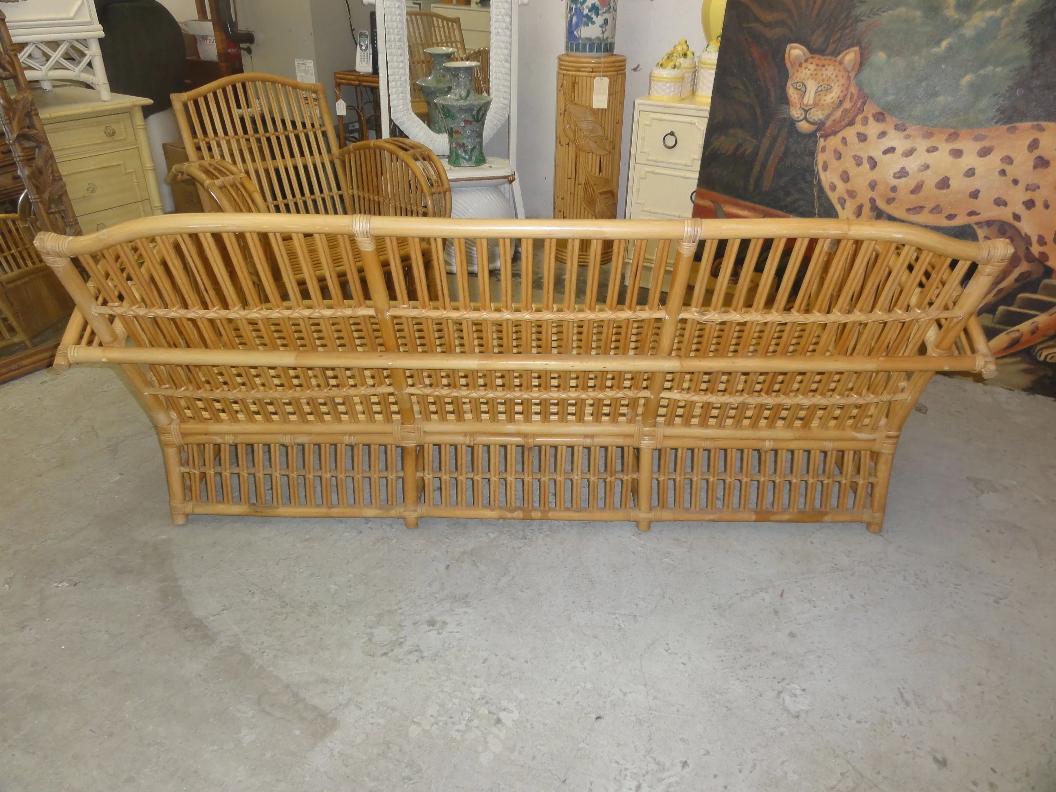 Chic Stick Wicker Sofa - Image 4