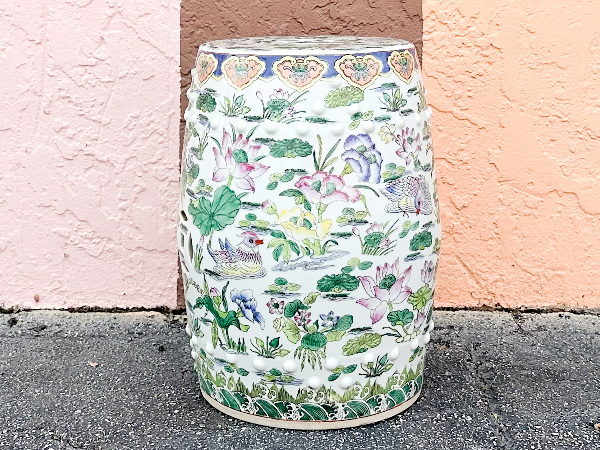 Chinoiserie Chic Garden Seat - Image 3