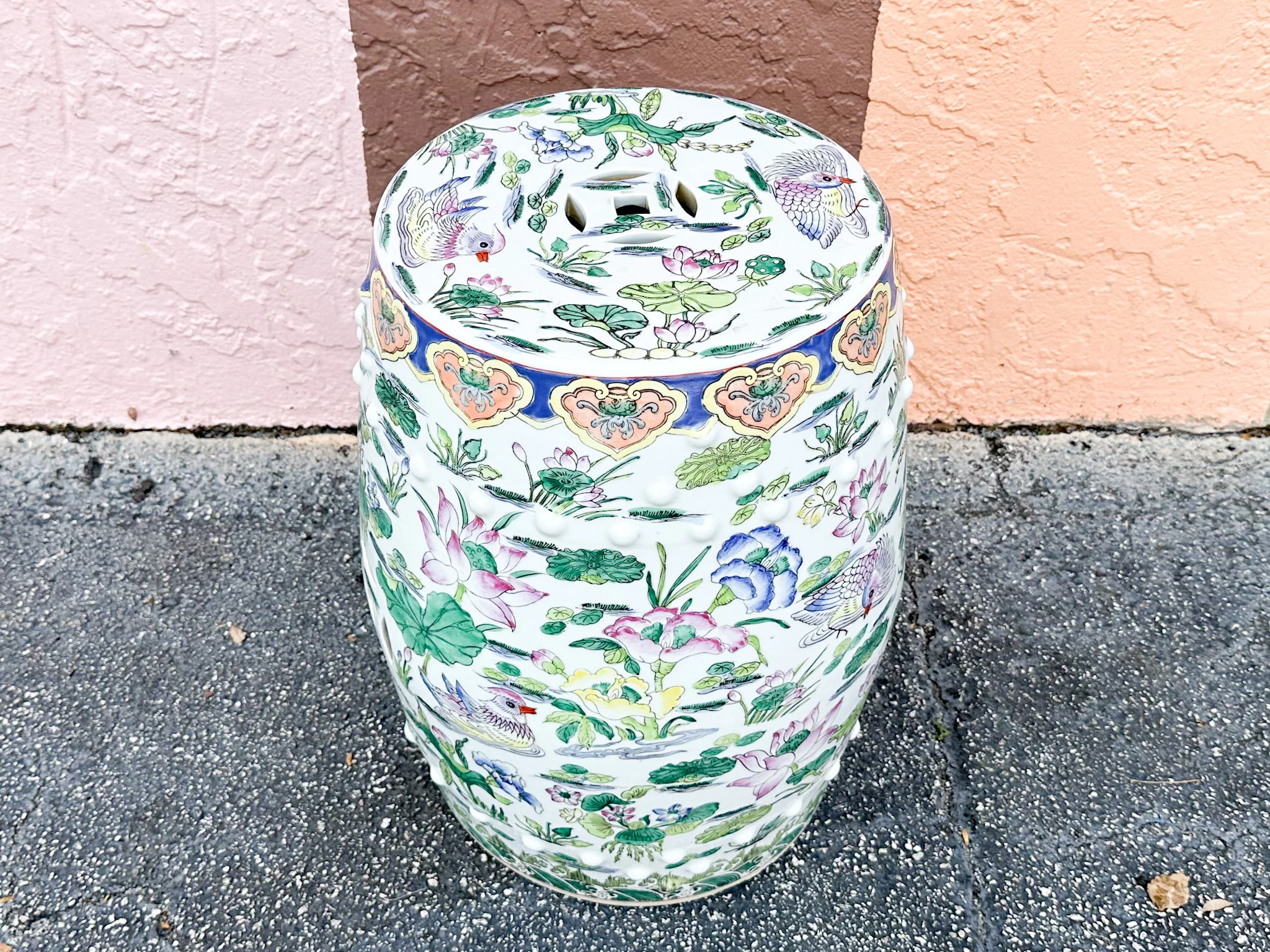 Chinoiserie Chic Garden Seat - Image 4