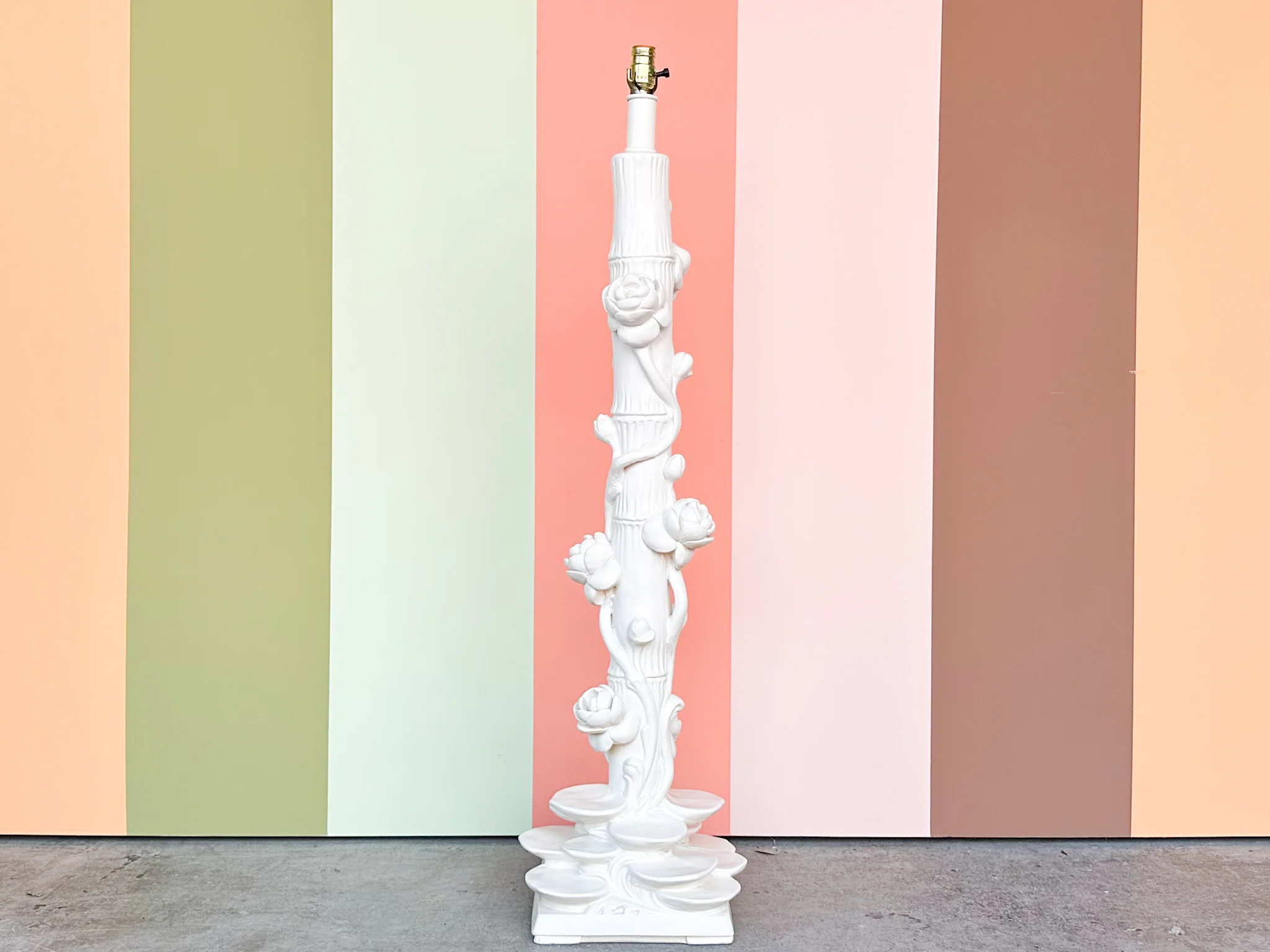 Chinoiserie Chic Lotus Floor Lamp