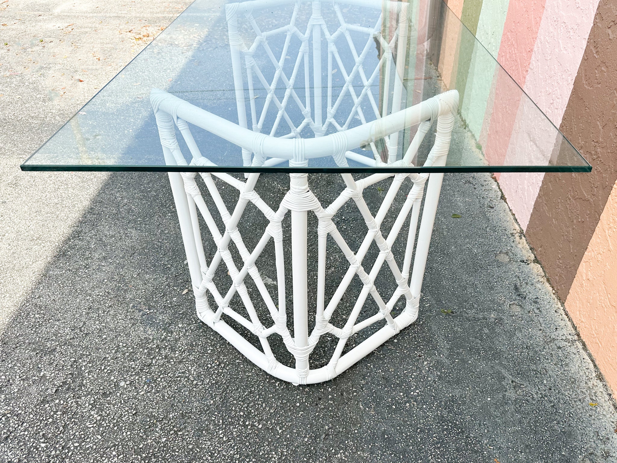 Chippendale Rattan Dining Table - Image 4